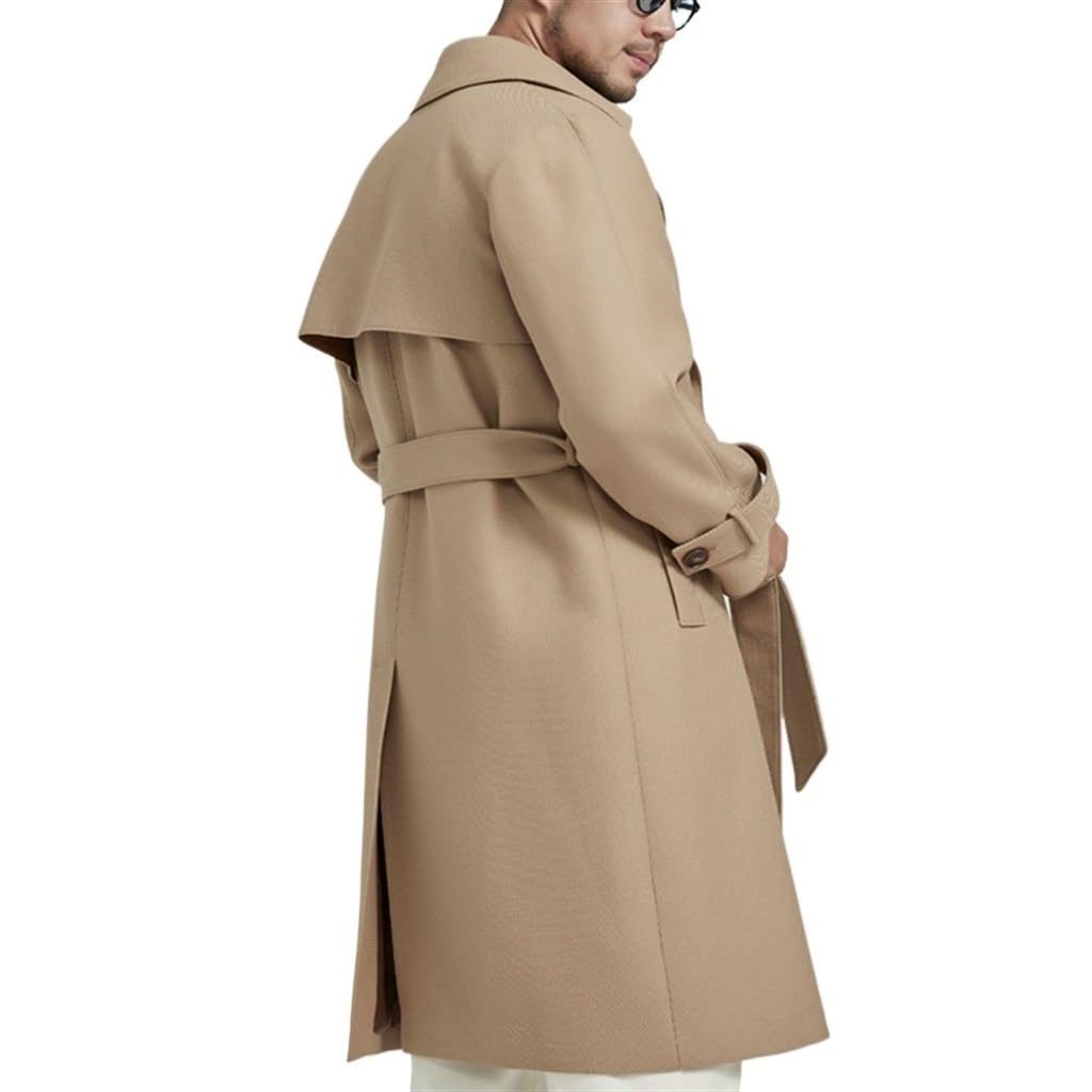 Double-Breasted Trench Coat – Khaki XL