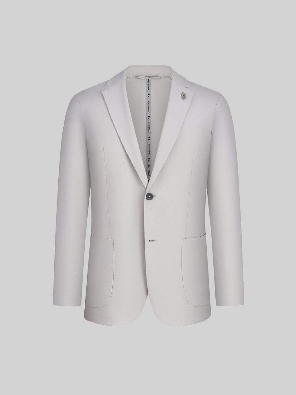 Stretch Casual Blazer – Snow Cloud Grey M