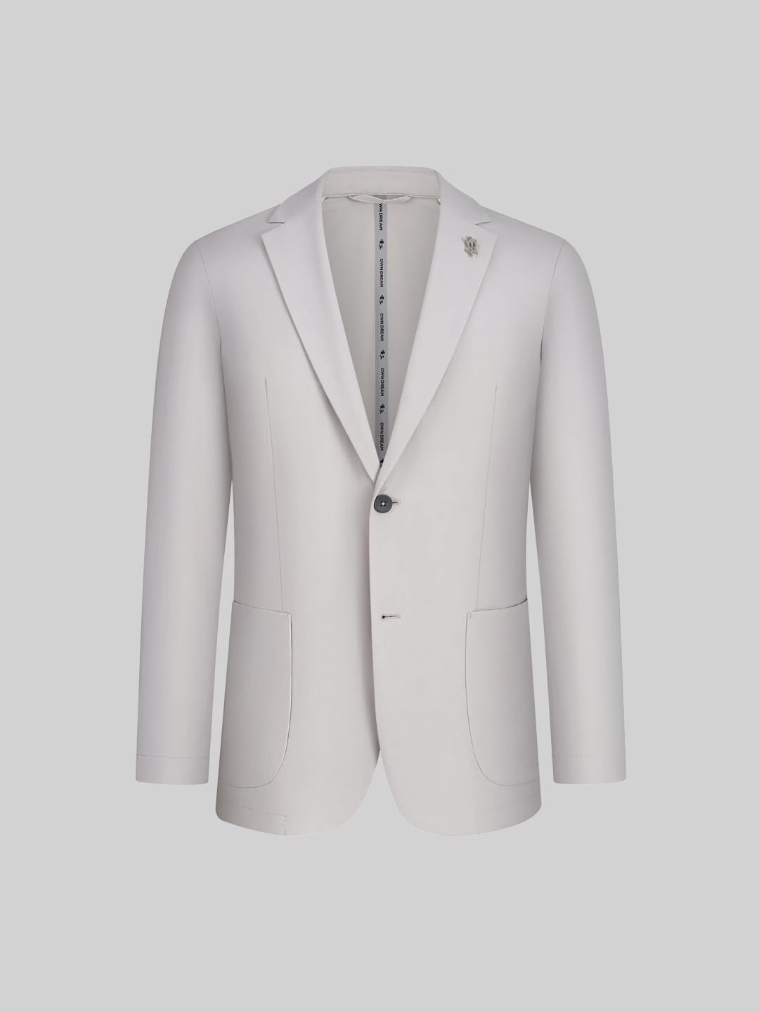 Stretch Casual Blazer – Snow Cloud Grey M