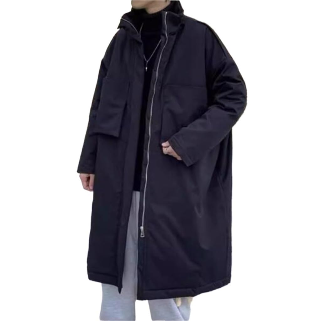 Long Stand Collar Padded Coat