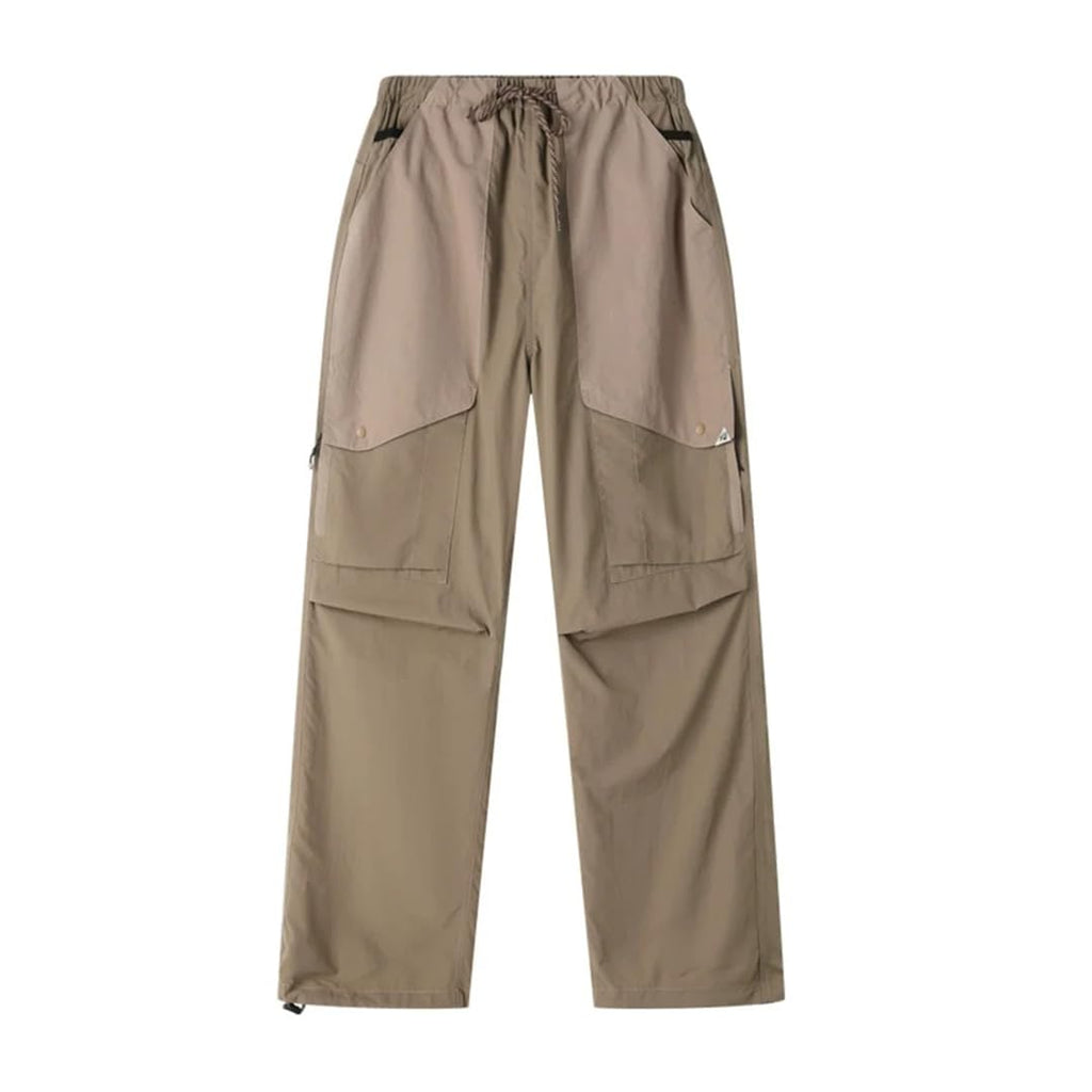 Pleated Cargo Jogger Pants – Khaki
