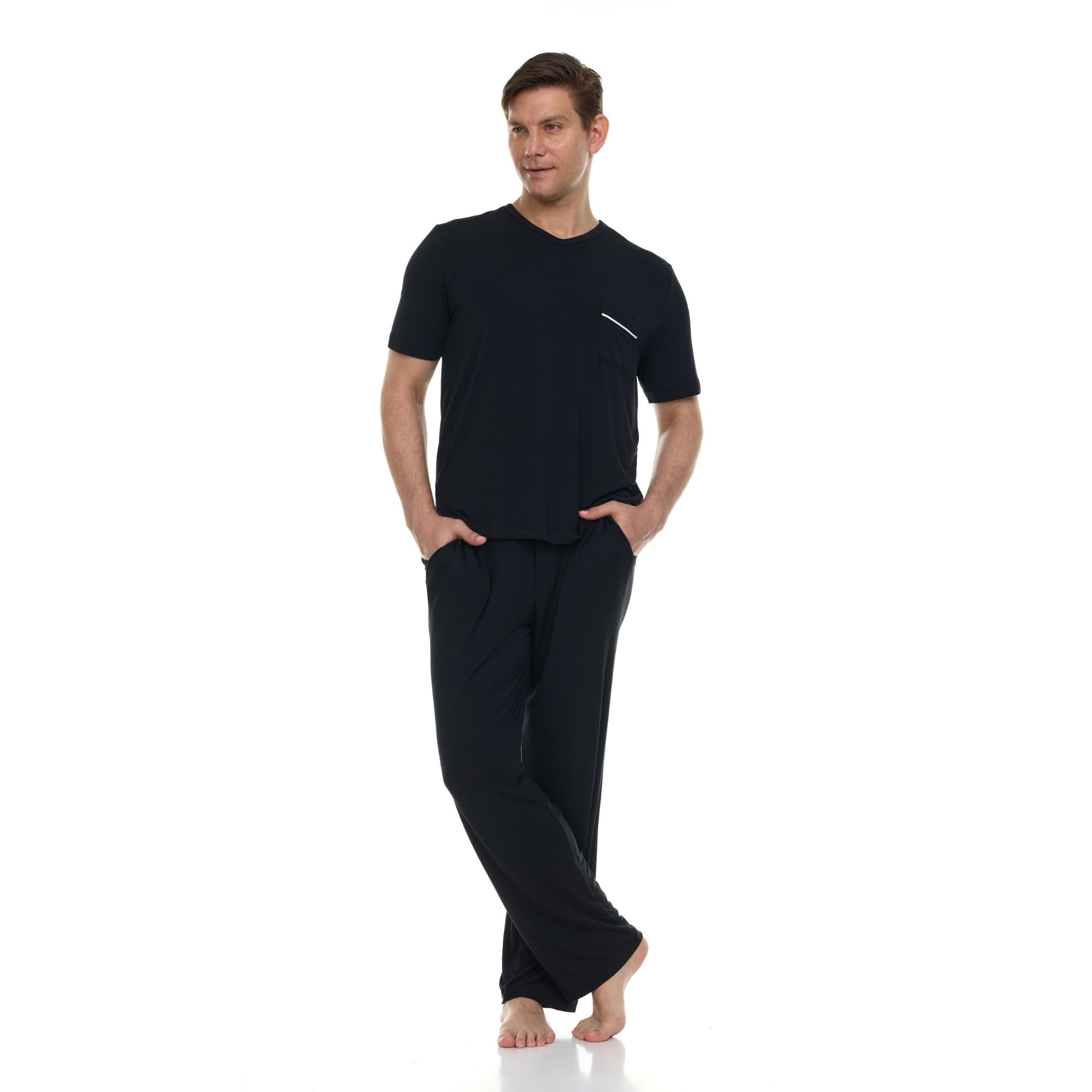 Micro Modal Pajama Set – Black XL