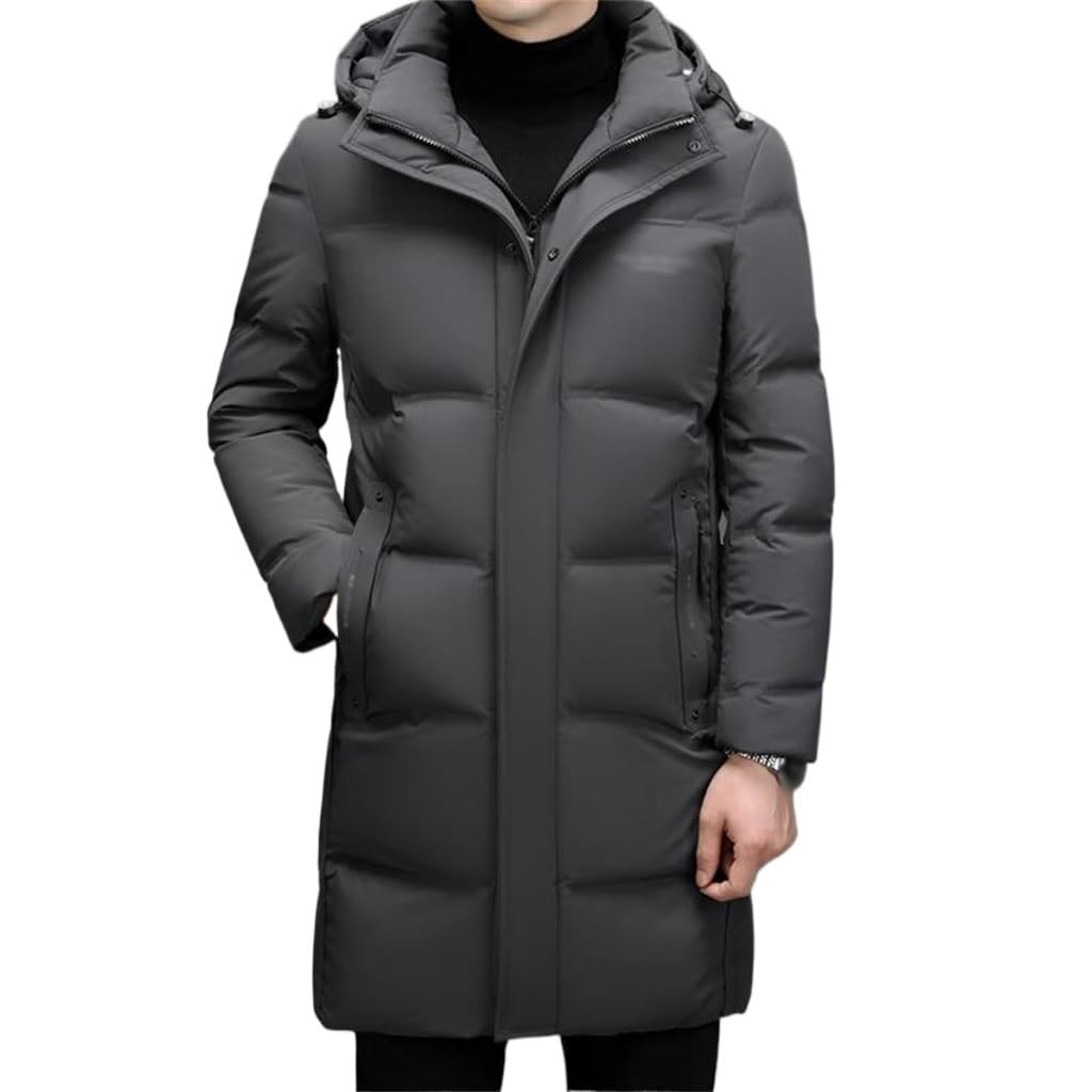 Long Duck Down Hooded Coat – 3XL