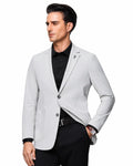 Stretch Casual Blazer – Snow Cloud Grey M