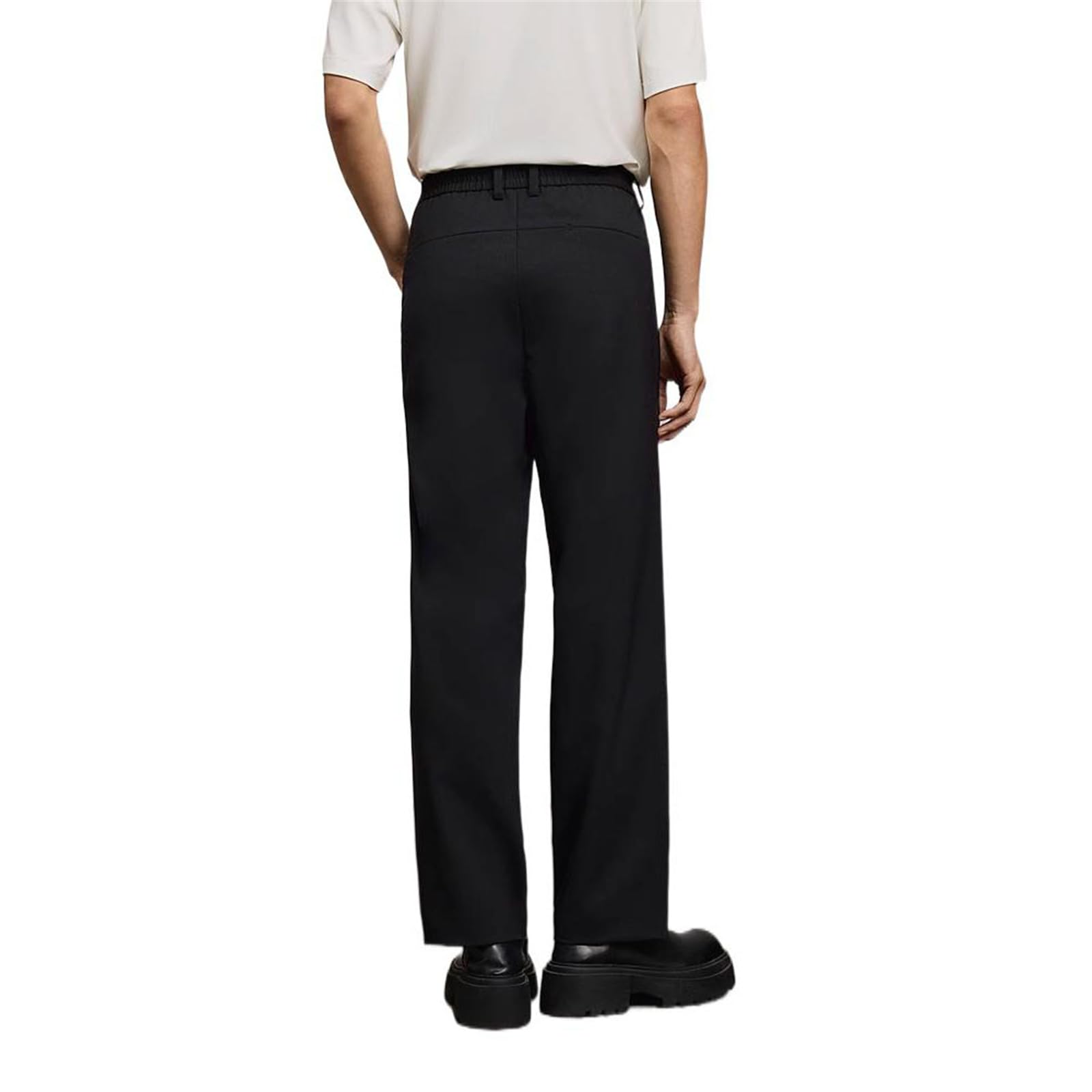 Straight Leg Dress Trousers – Black M
