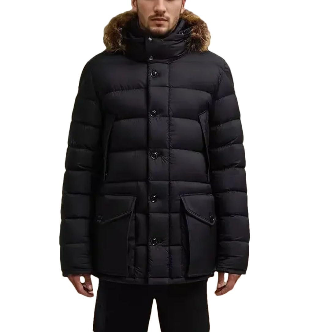 Fur Hood Down Puffer Jacket