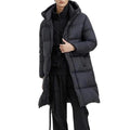 Mid-Length Hooded Down Puffer Coat