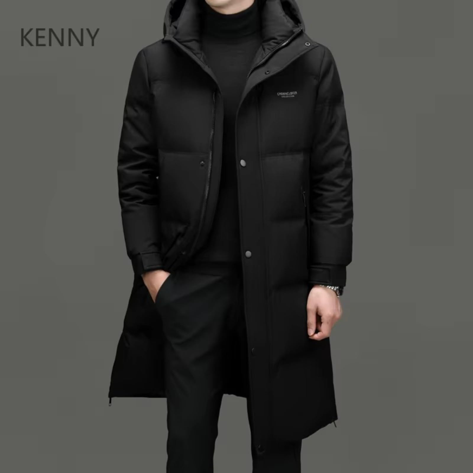 Long Down Jacket – XL