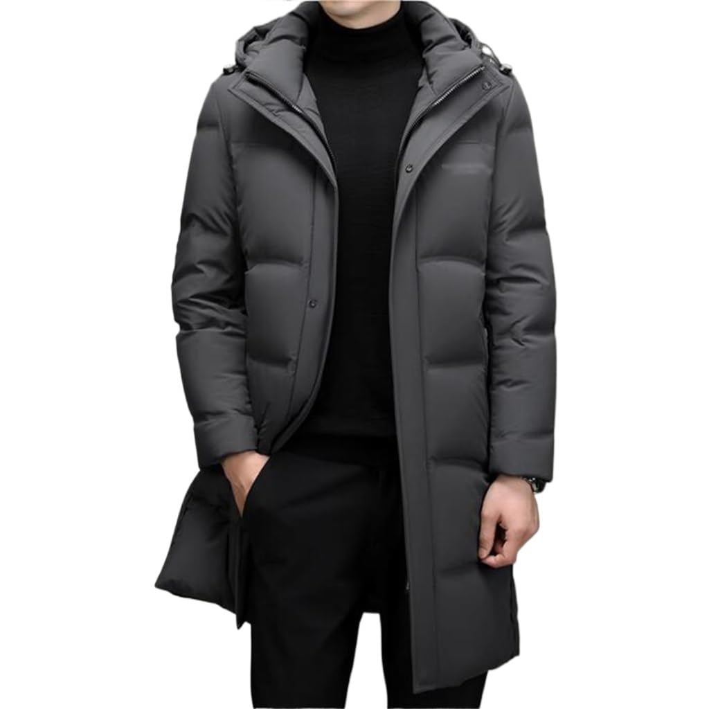 Long Duck Down Hooded Coat – 3XL