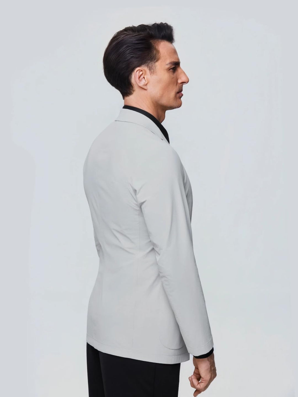 Stretch Casual Blazer – Snow Cloud Grey M