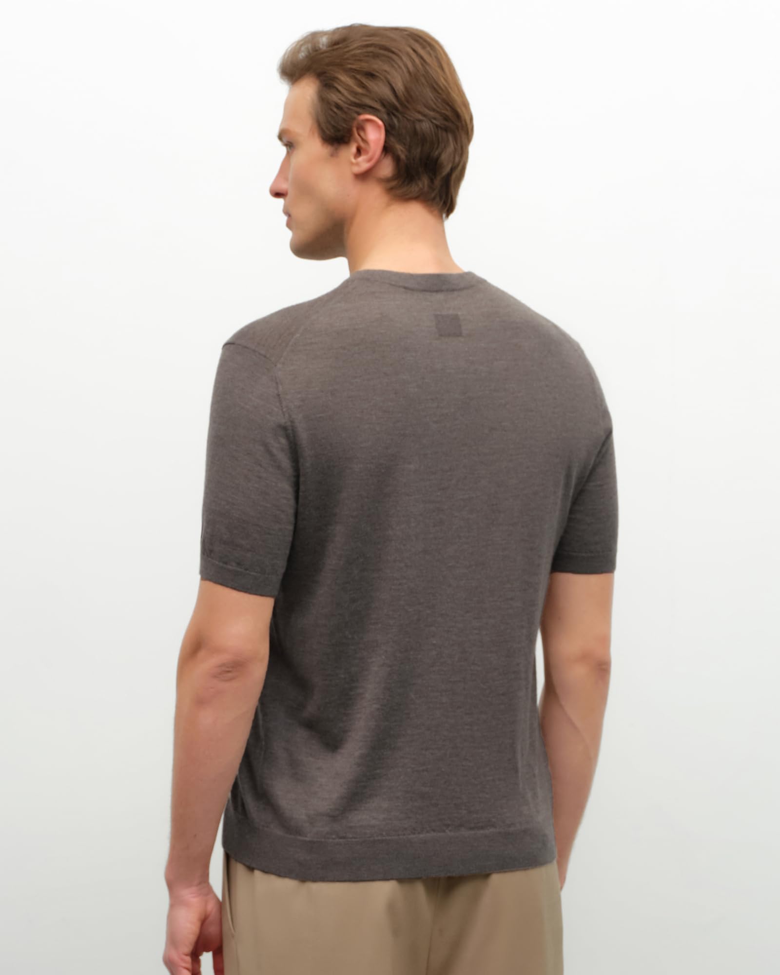 Cashmere Knit Crewneck T-Shirt