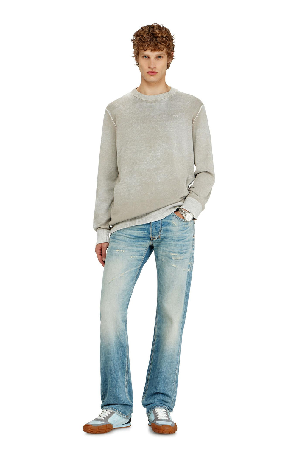 Diesel K-Laurent Knitwear Light Grey