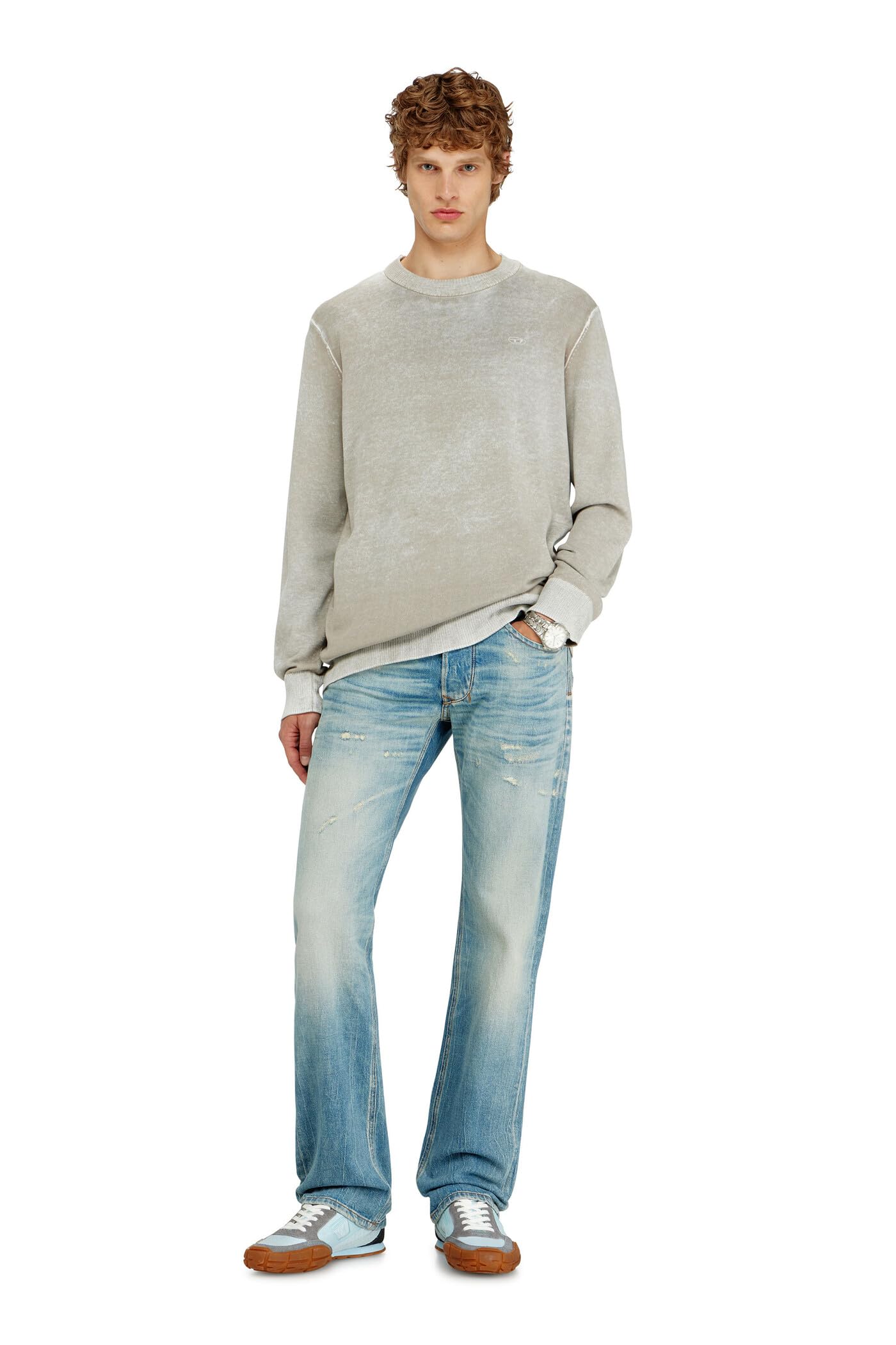 Diesel K-Laurent Knitwear Light Grey