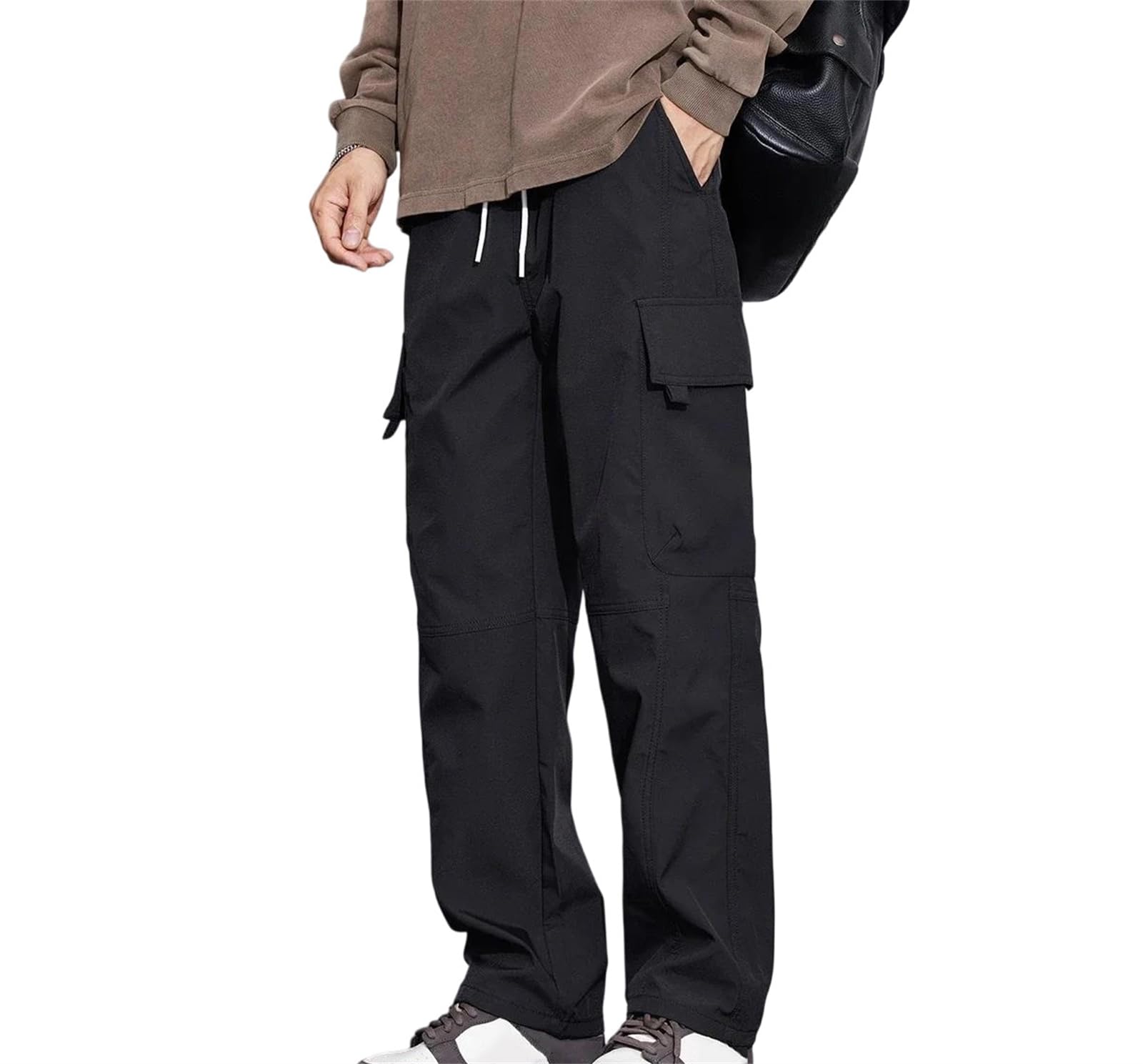 Tall Cargo Pants – Black