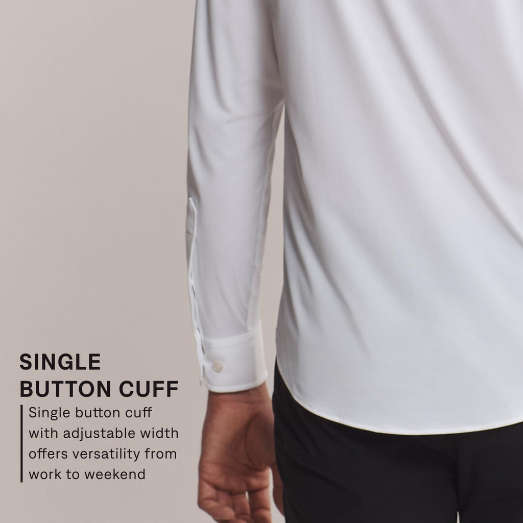 Classic Fit Commuter Dress Shirt – White XL
