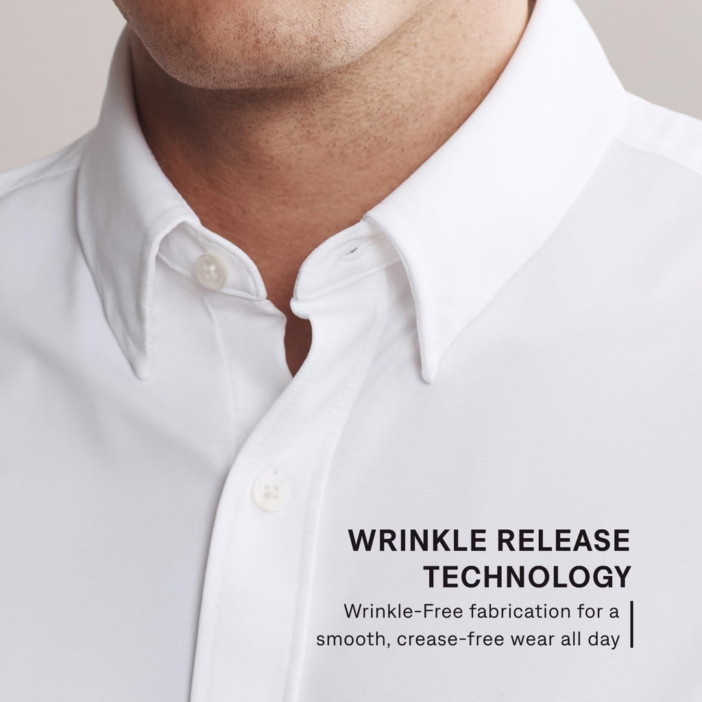 Classic Fit Commuter Dress Shirt – White XL