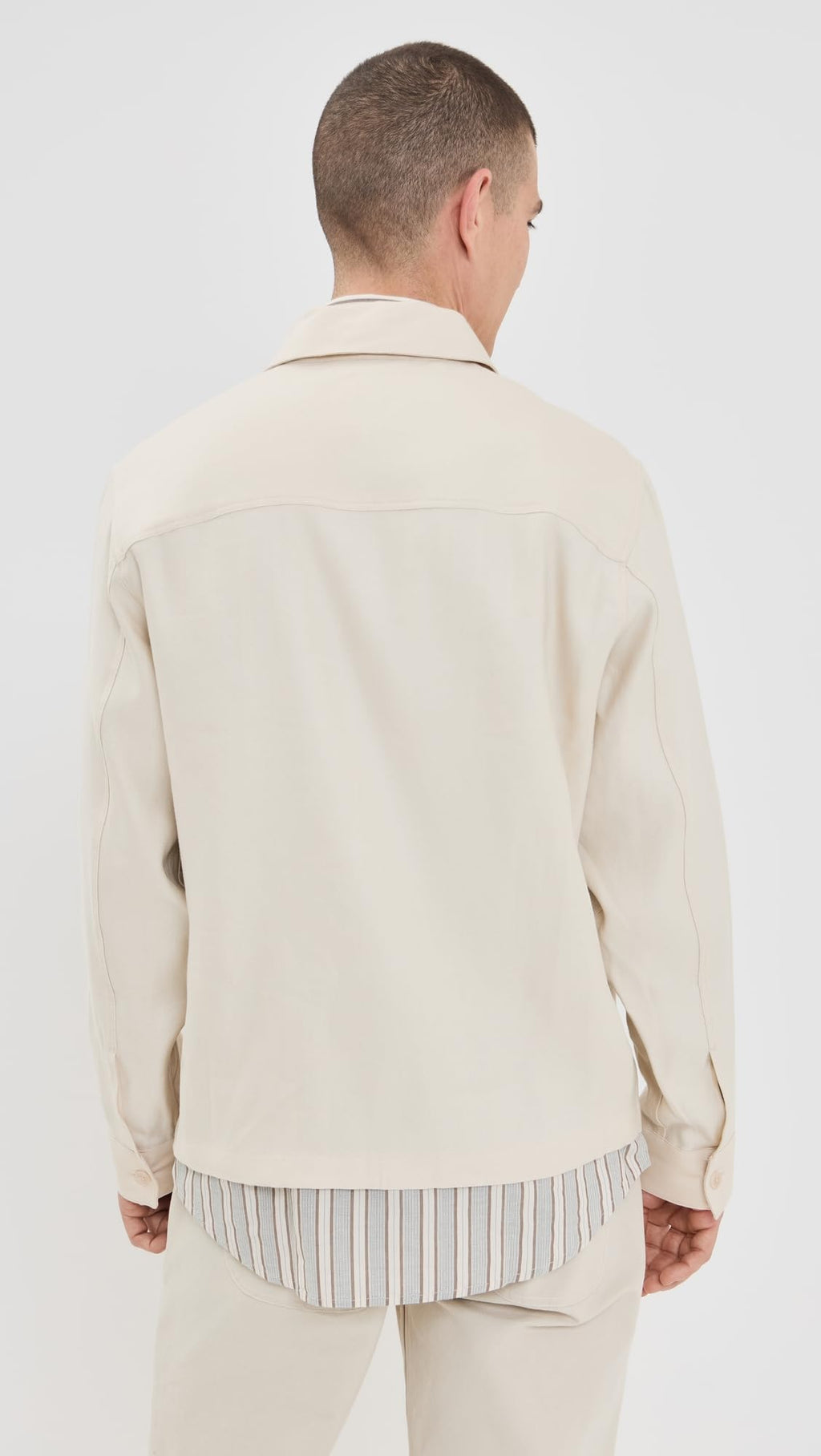 Linen Zip Jacket – Ivory XL