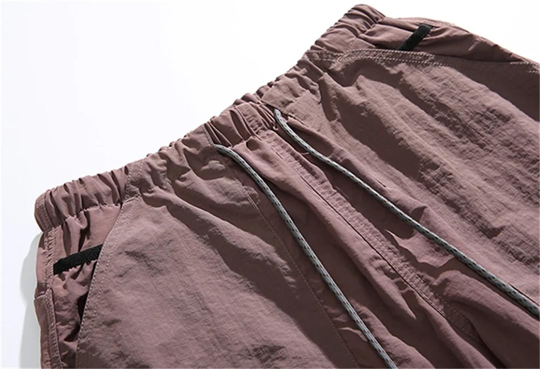 Pleated Cargo Jogger Pants – Khaki