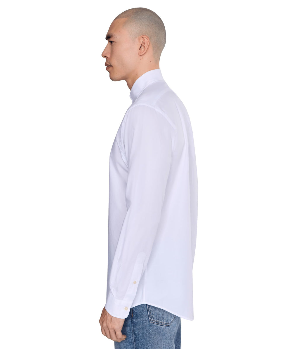 Classic Fit Stretch Poplin Shirt – White XL