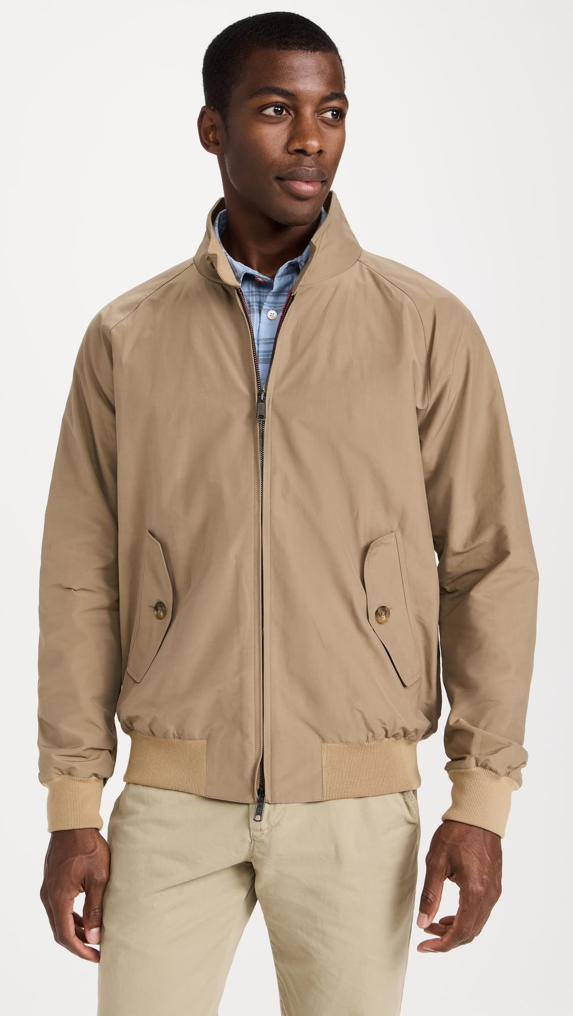 Classic Harrington Jacket – Tan S