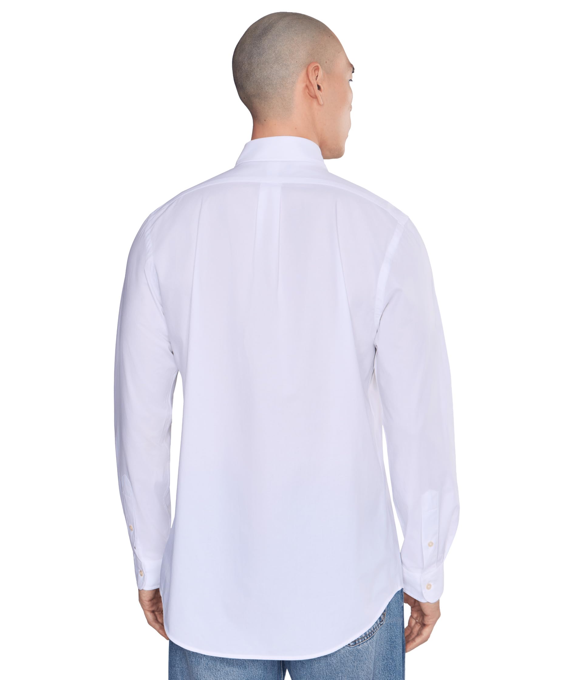 Classic Fit Stretch Poplin Shirt – White XL