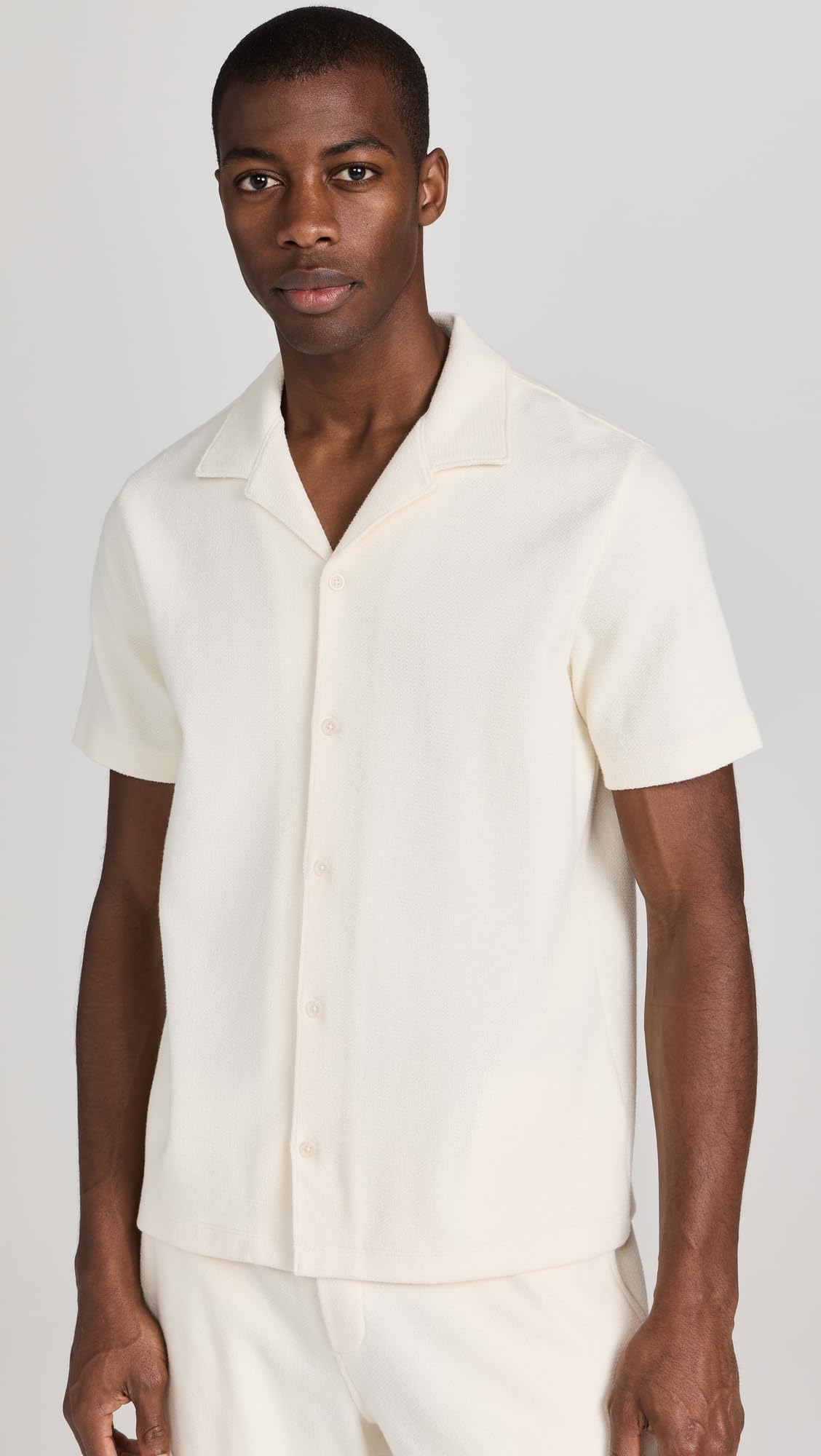 Vince Men's Boucle Button Down Shirt