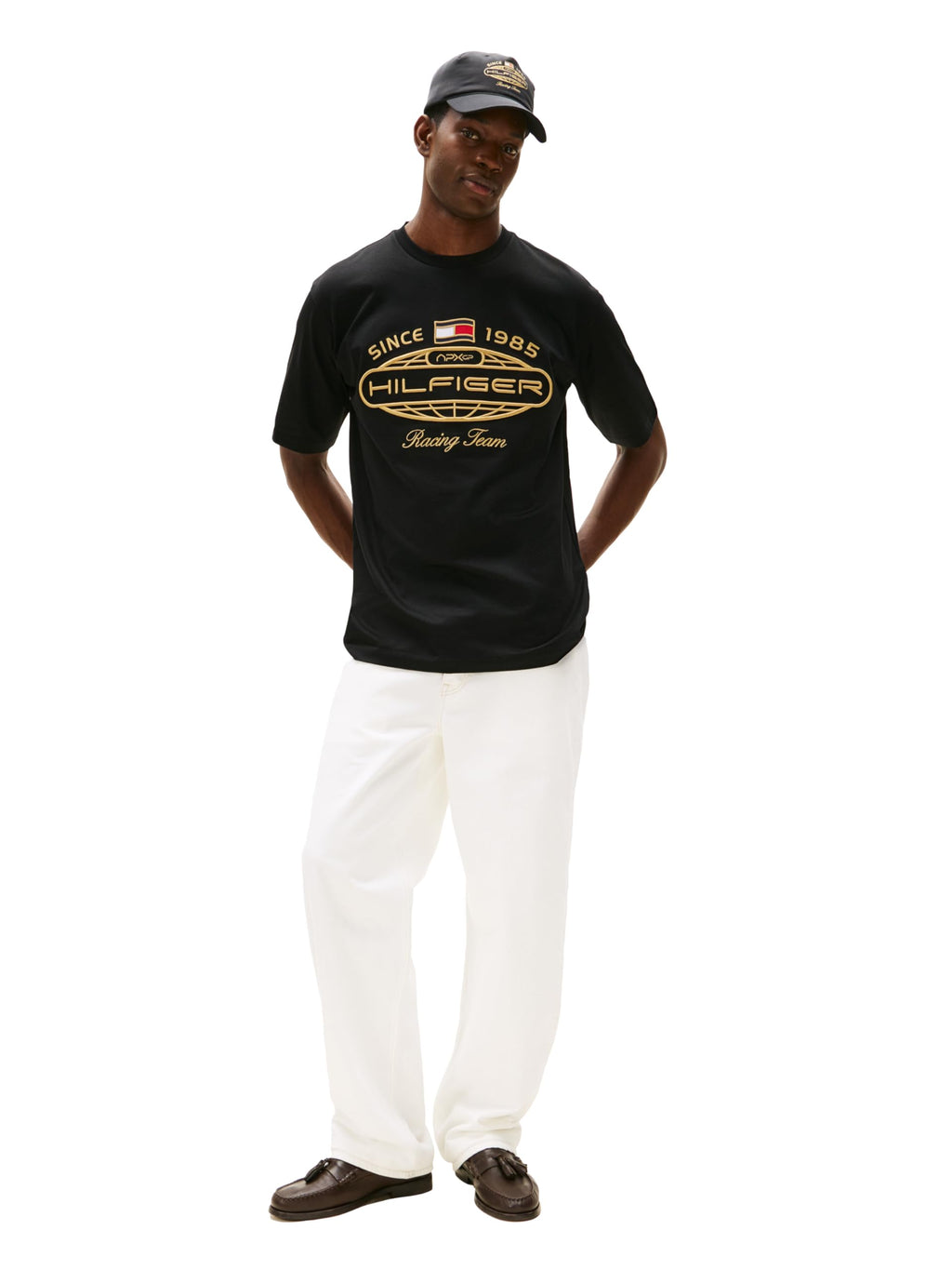 Tommy Hilfiger Mens F1 Graphic T-Shirt, Black Medium