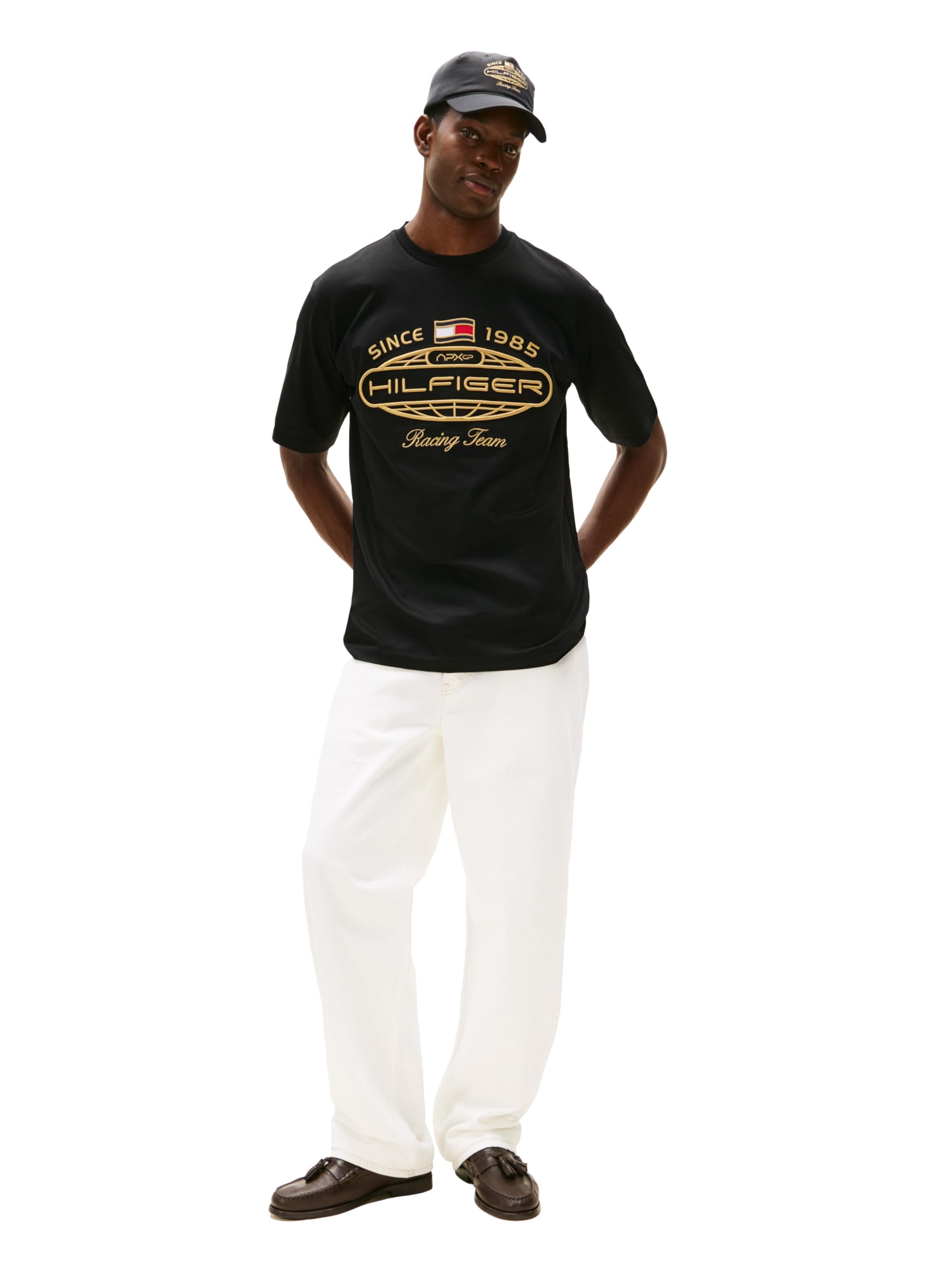 Tommy Hilfiger Mens F1 Graphic T-Shirt, Black Medium