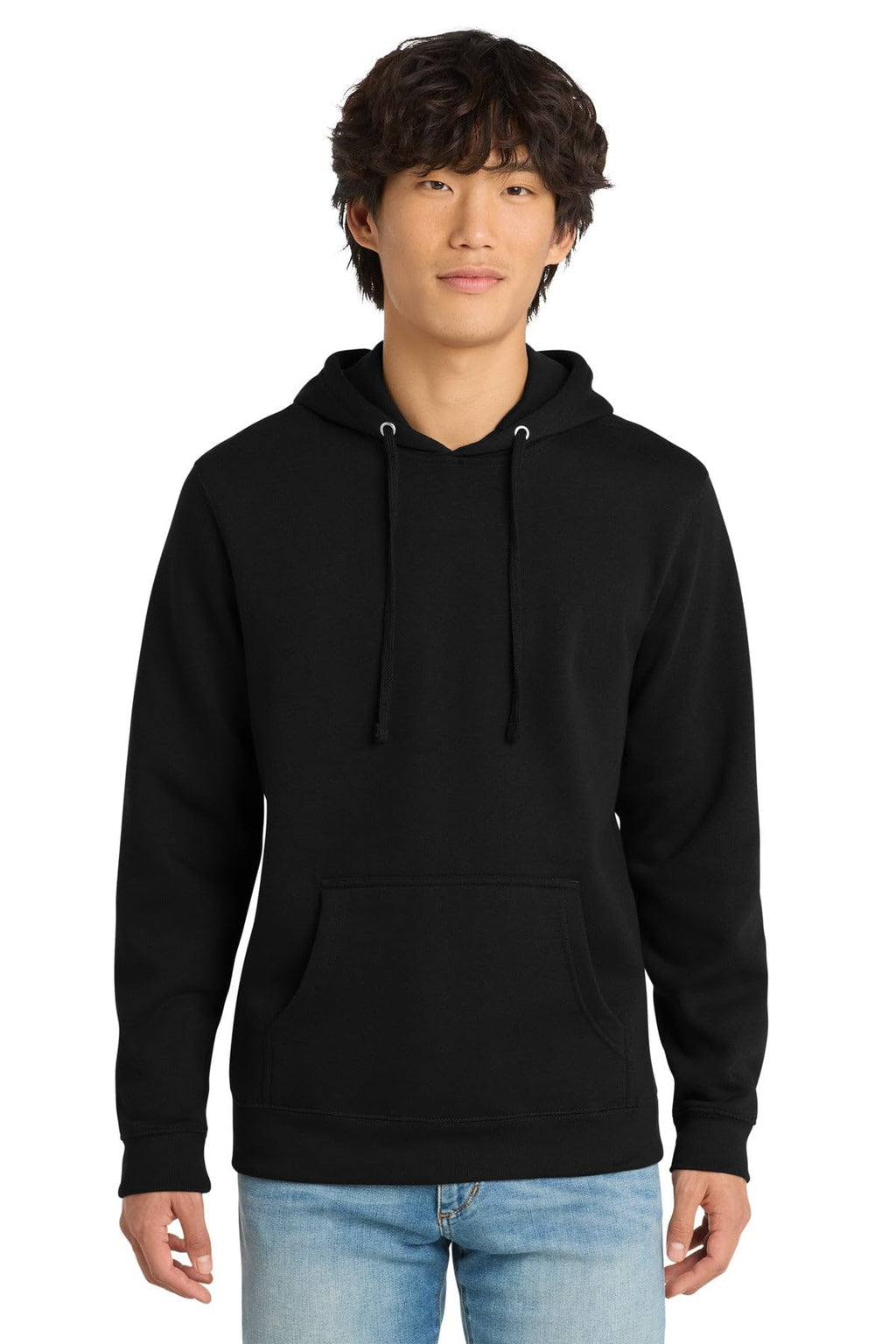 Fleece Pullover Hoodie – Black, Medium (24-Pack)