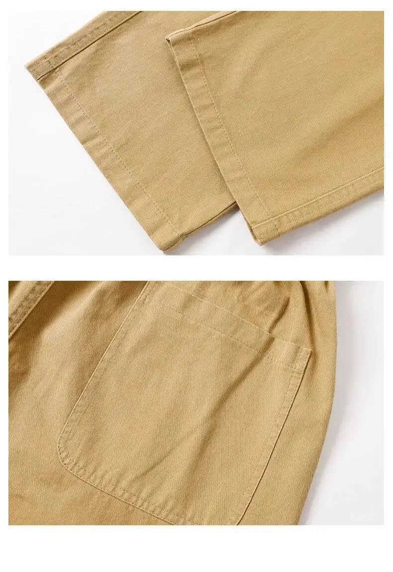 Straight Fit Cotton Cargo Pants