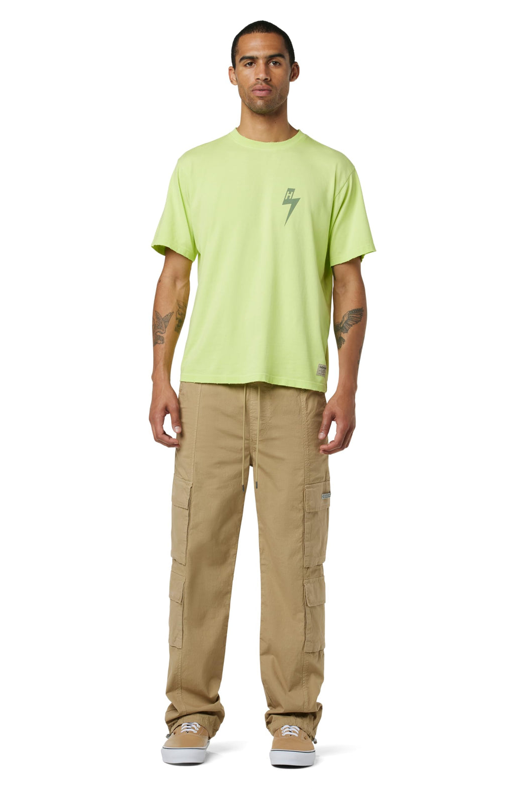 Straight Leg Drawcord Cargo Pants – Ripstop Tan
