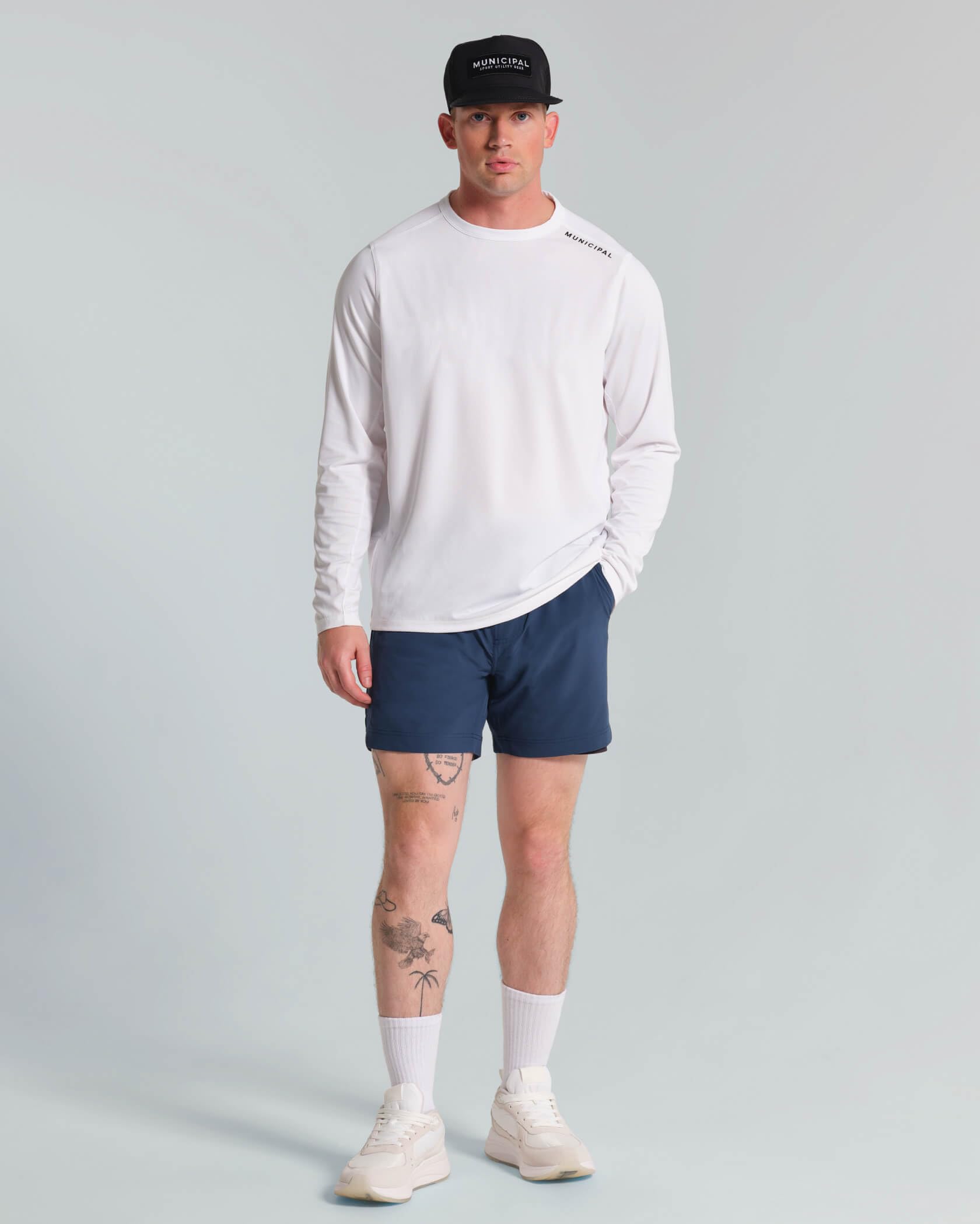 Tech Long Sleeve T-Shirt – White L