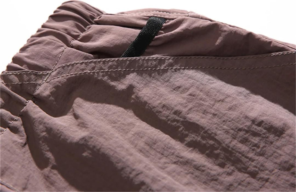 Pleated Cargo Jogger Pants – Khaki