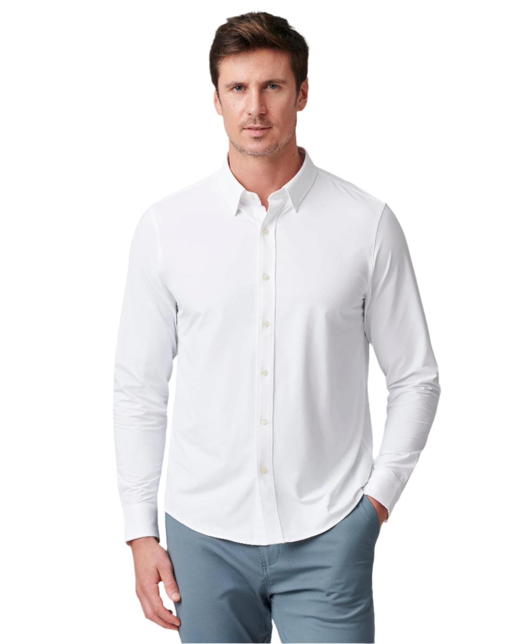 Classic Fit Commuter Dress Shirt – White XL