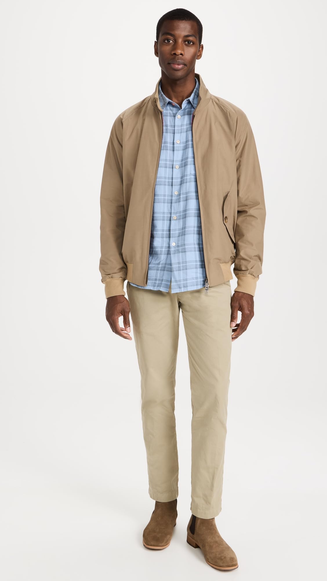 Classic Harrington Jacket – Tan S