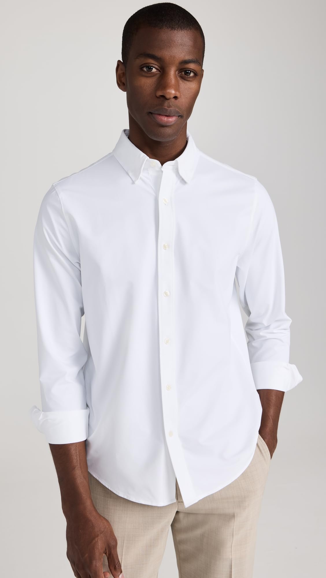 Classic Fit Commuter Dress Shirt – White XL