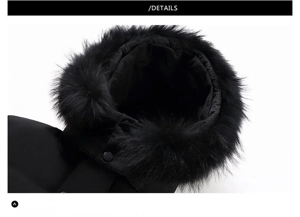Long Hooded Down Parka Coat