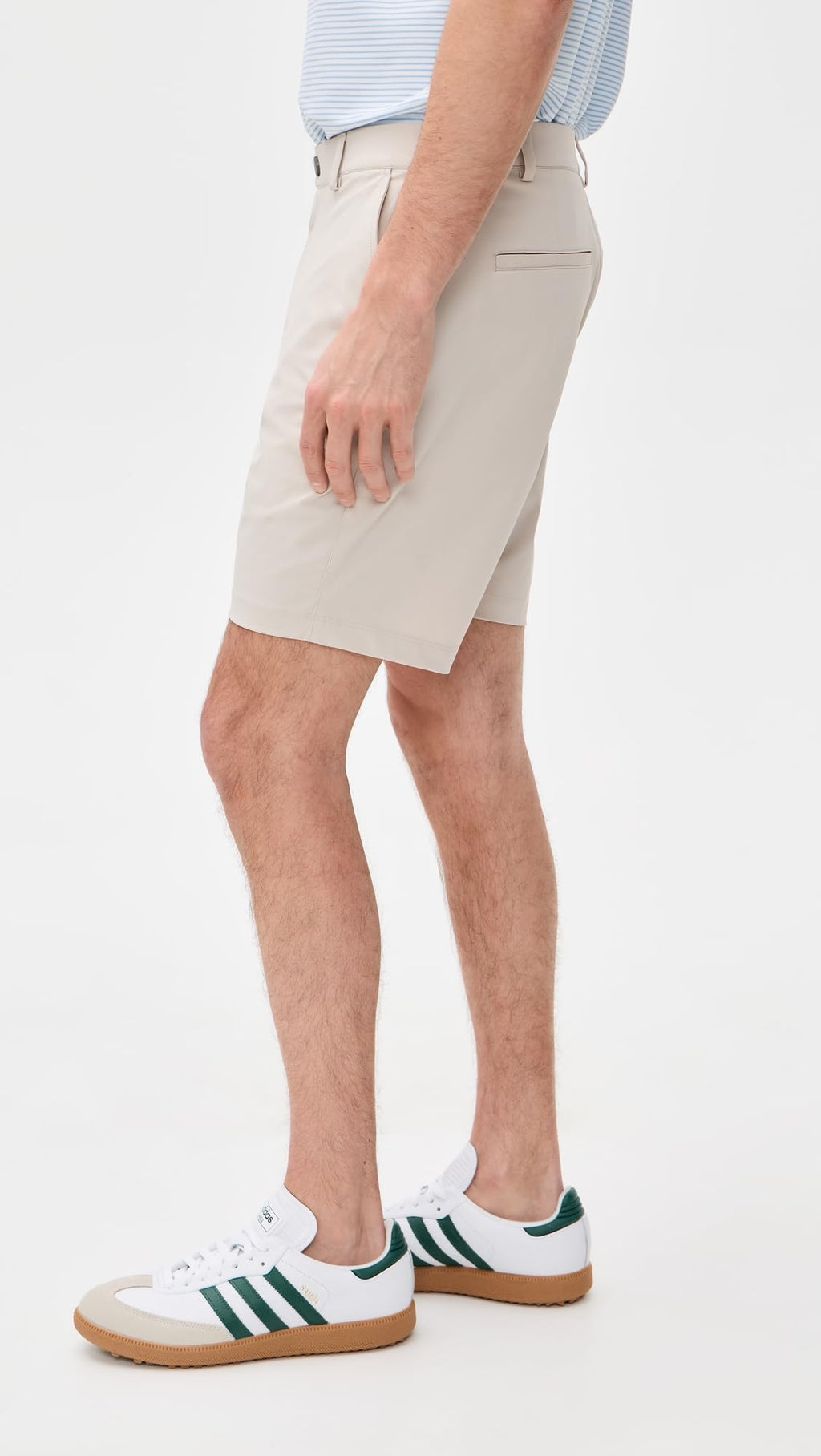 Pull-On Shorts 8" – Stone L