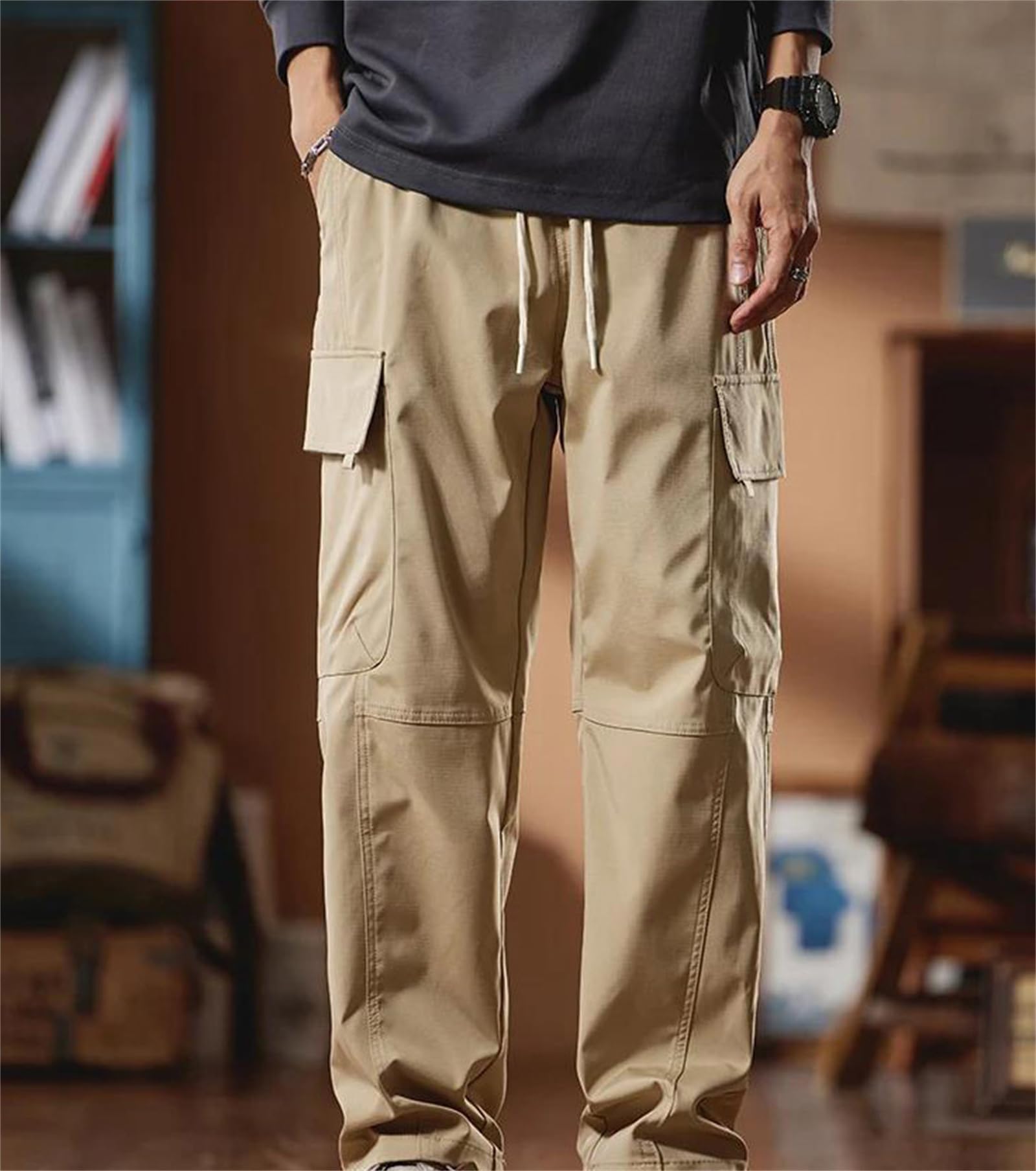 Tall Cargo Pants – Black