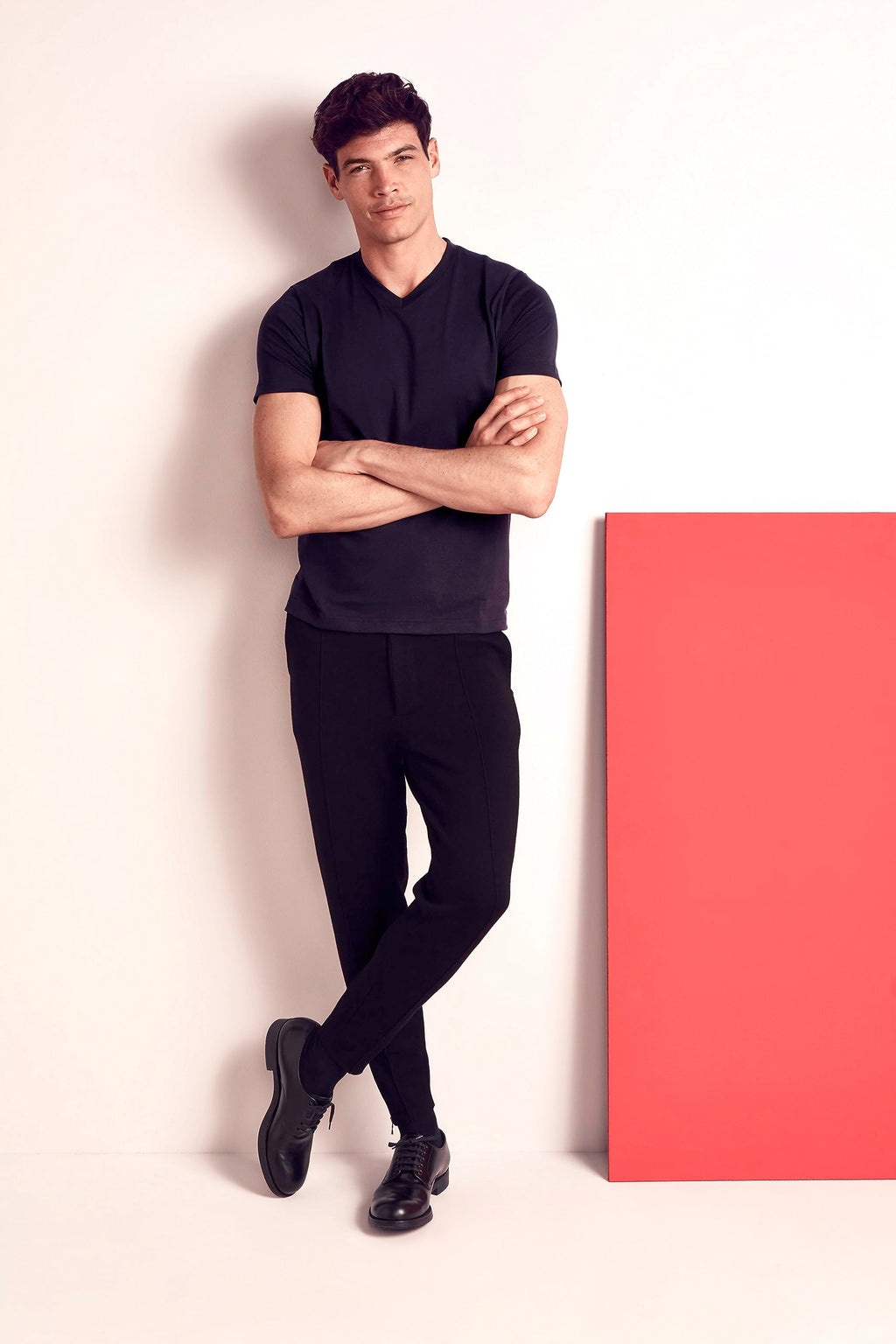 Cotton V-Neck Short Sleeve T-Shirt