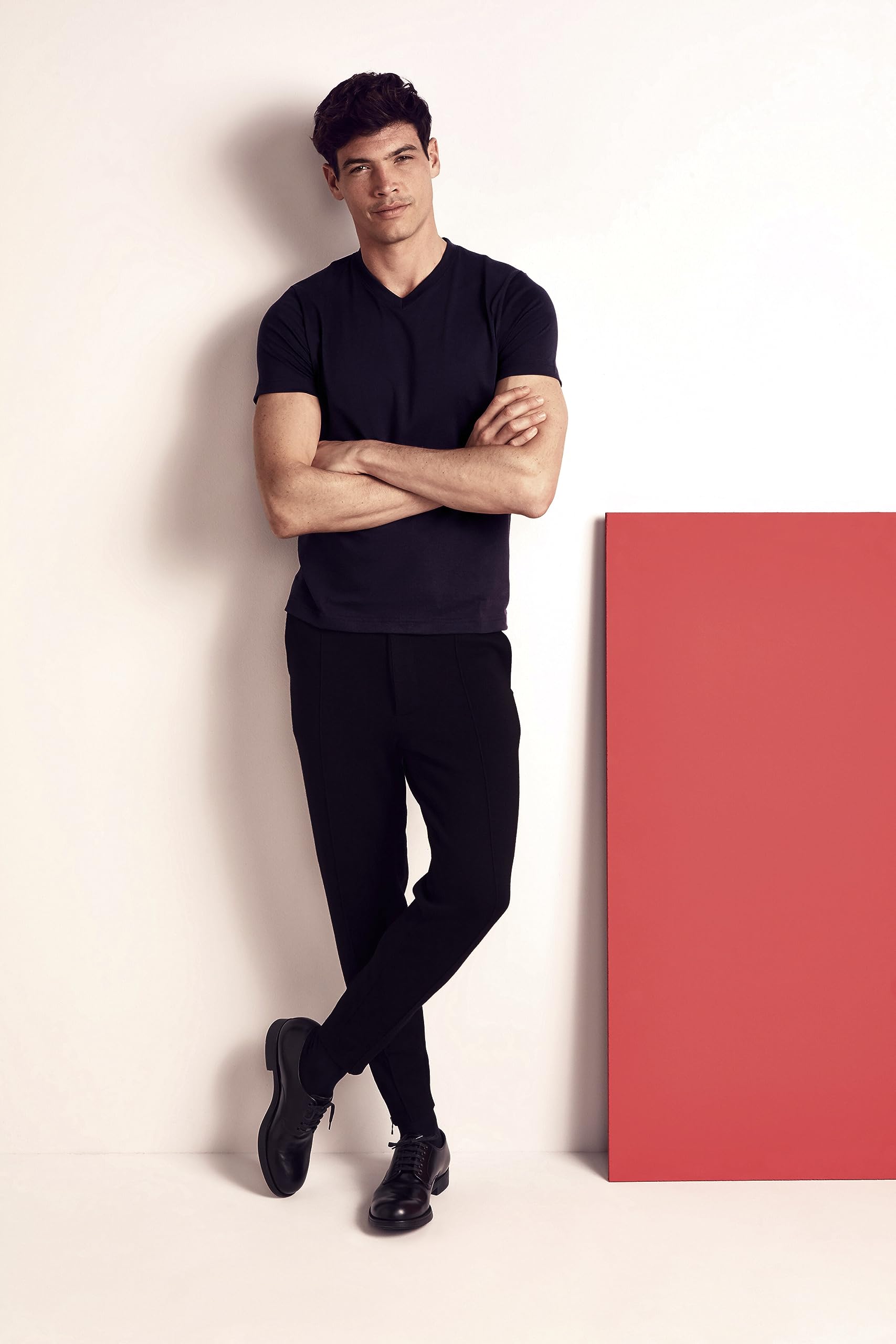 Cotton V-Neck Short Sleeve T-Shirt