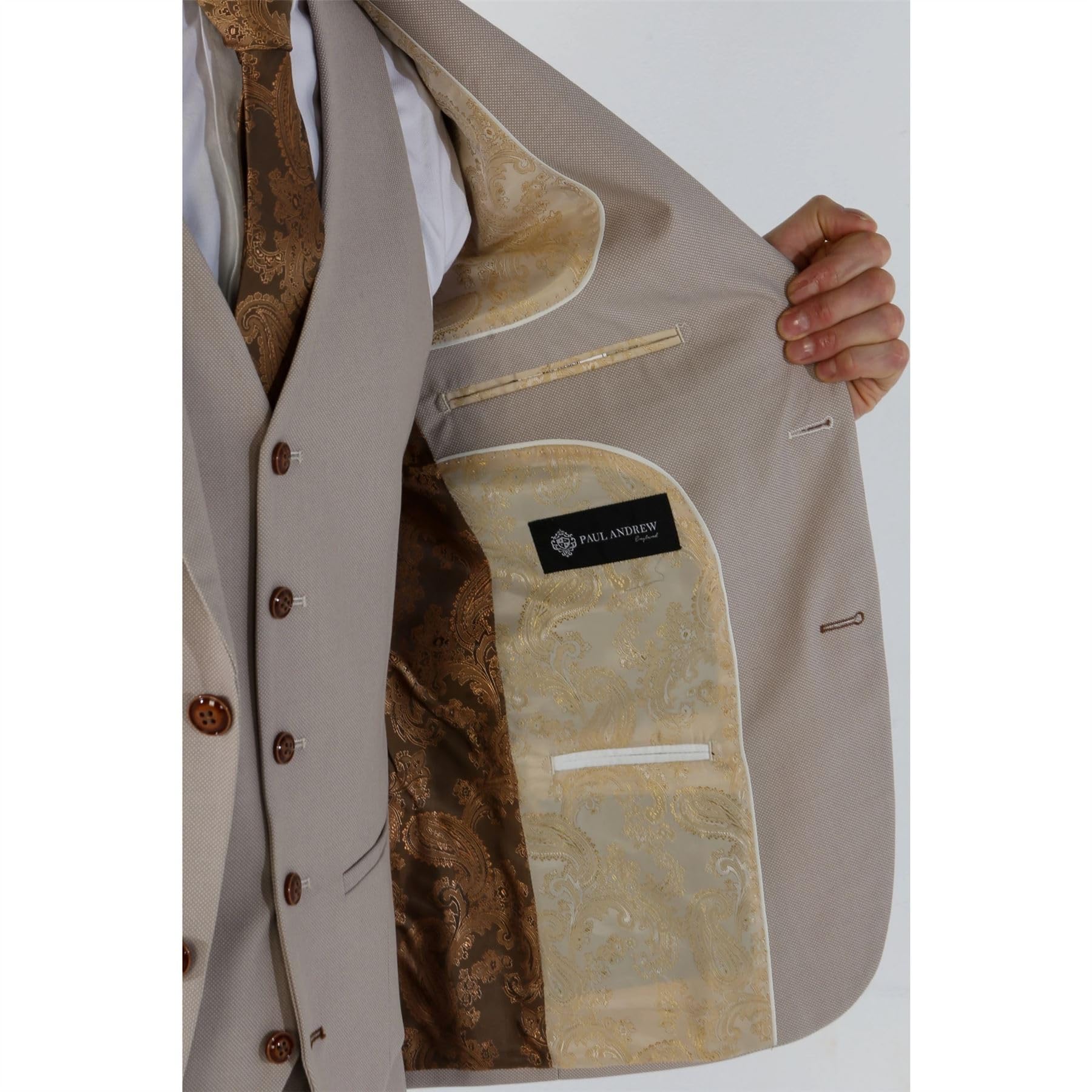 Birdseye Tailored Sport Coat – Stone 48R