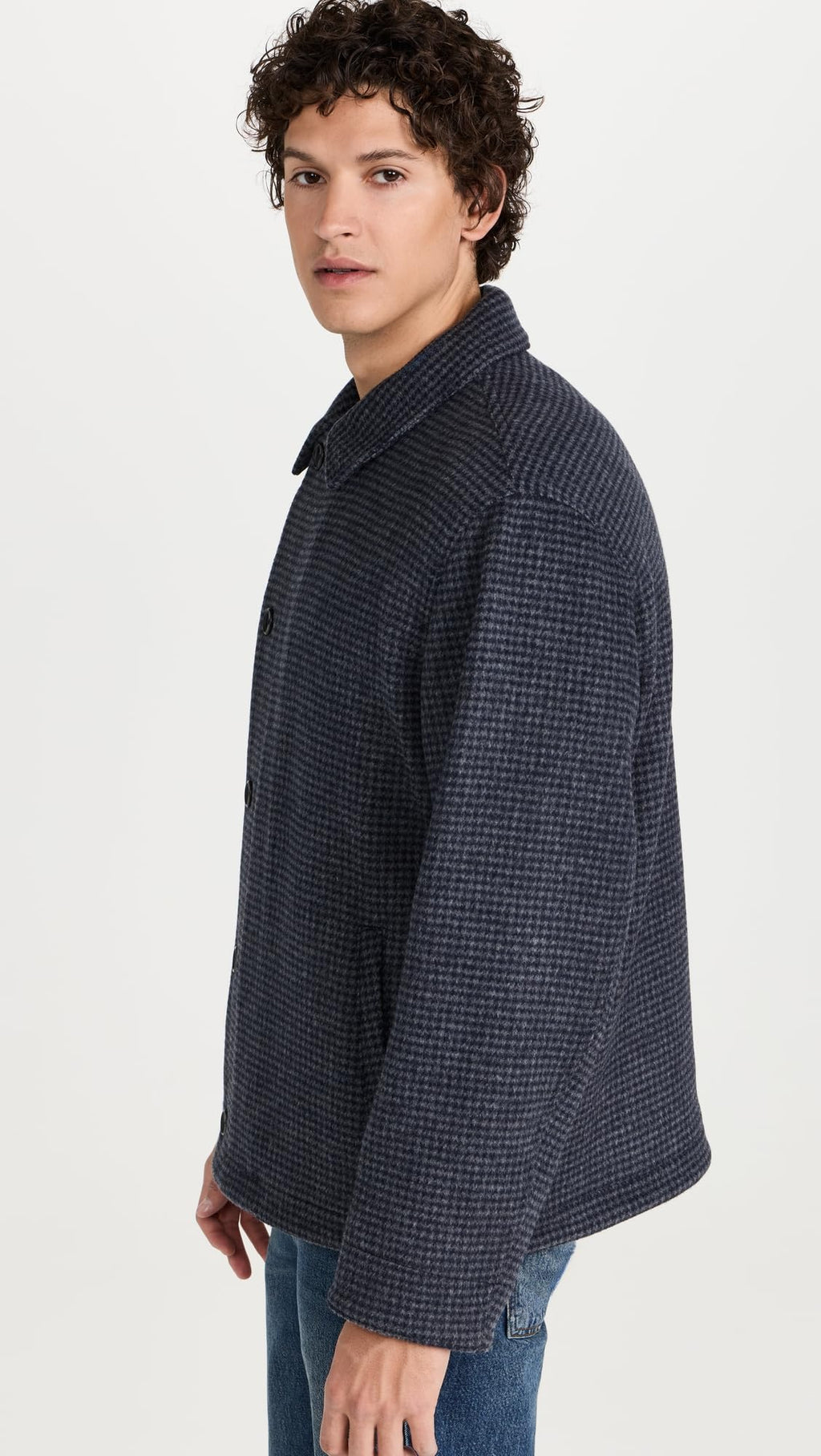 Houndstooth Deck Jacket – Coastal Grey M