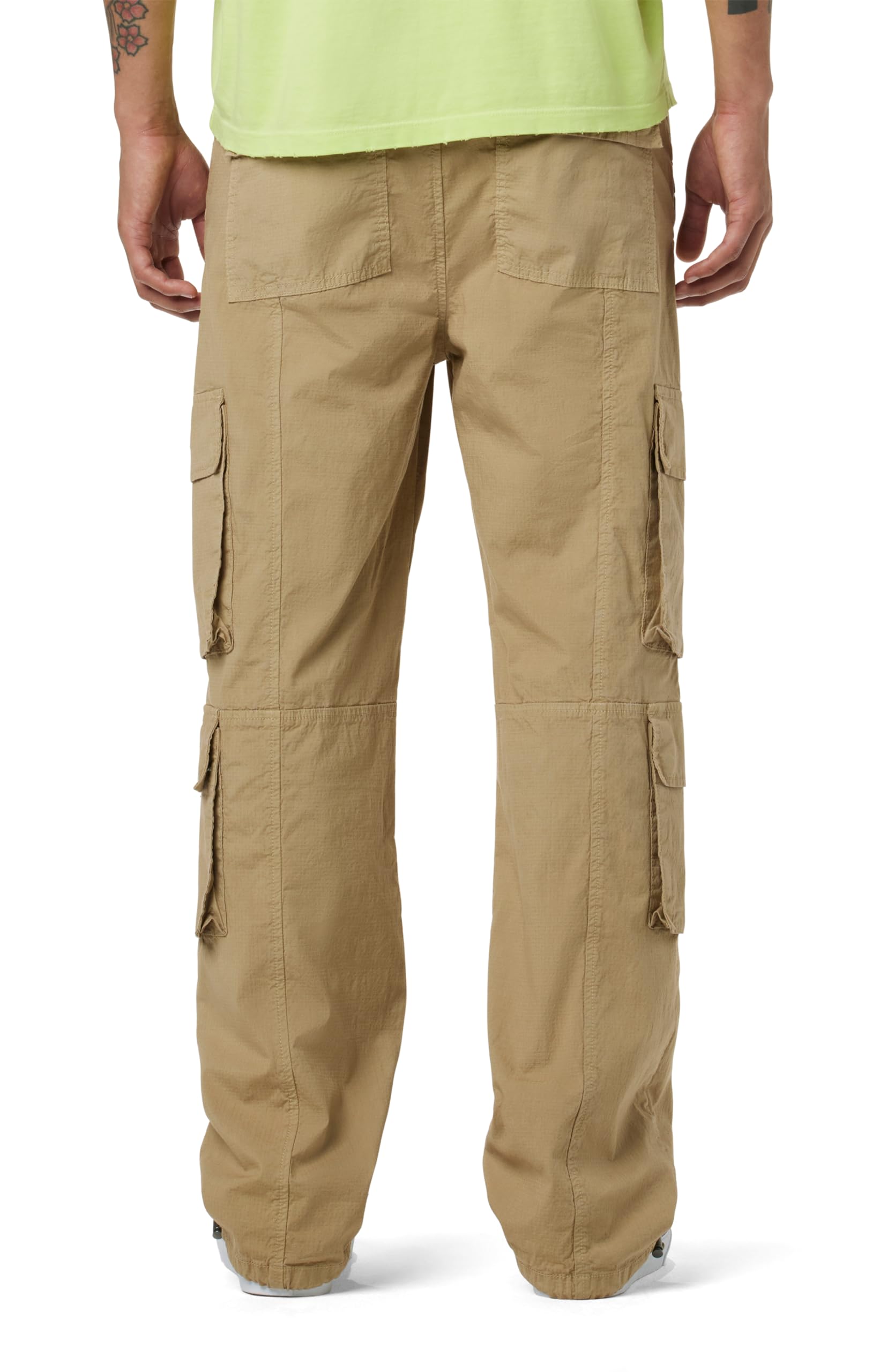 Straight Leg Drawcord Cargo Pants – Ripstop Tan