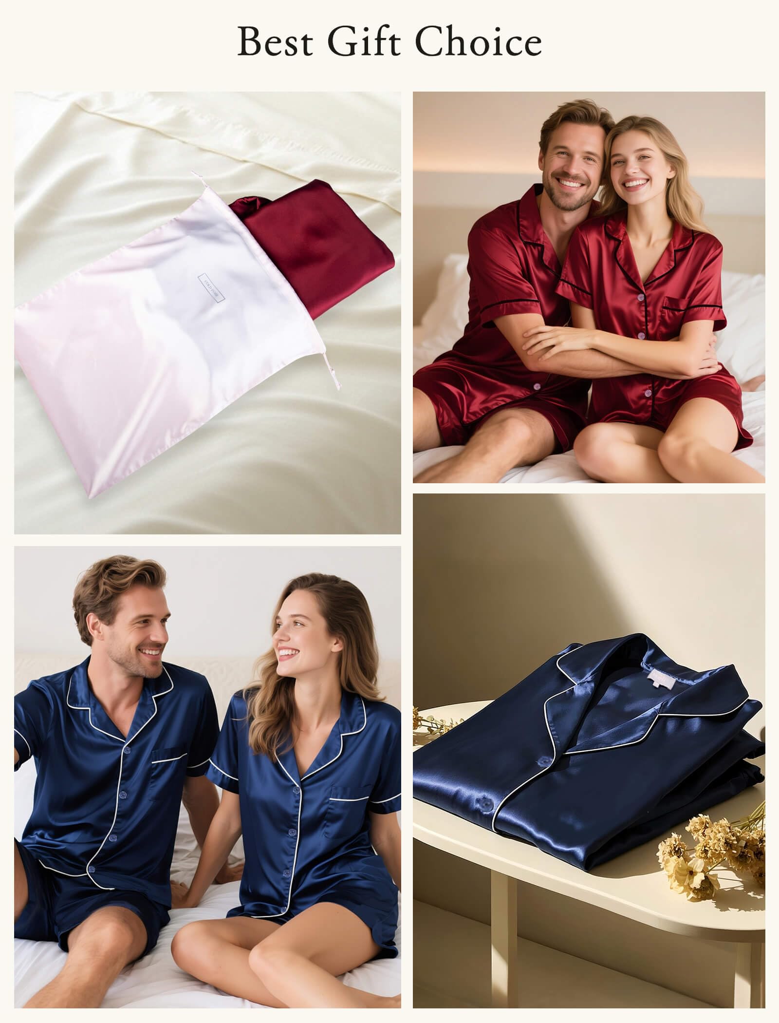 Mulberry Silk Pajama Set – Navy XXL