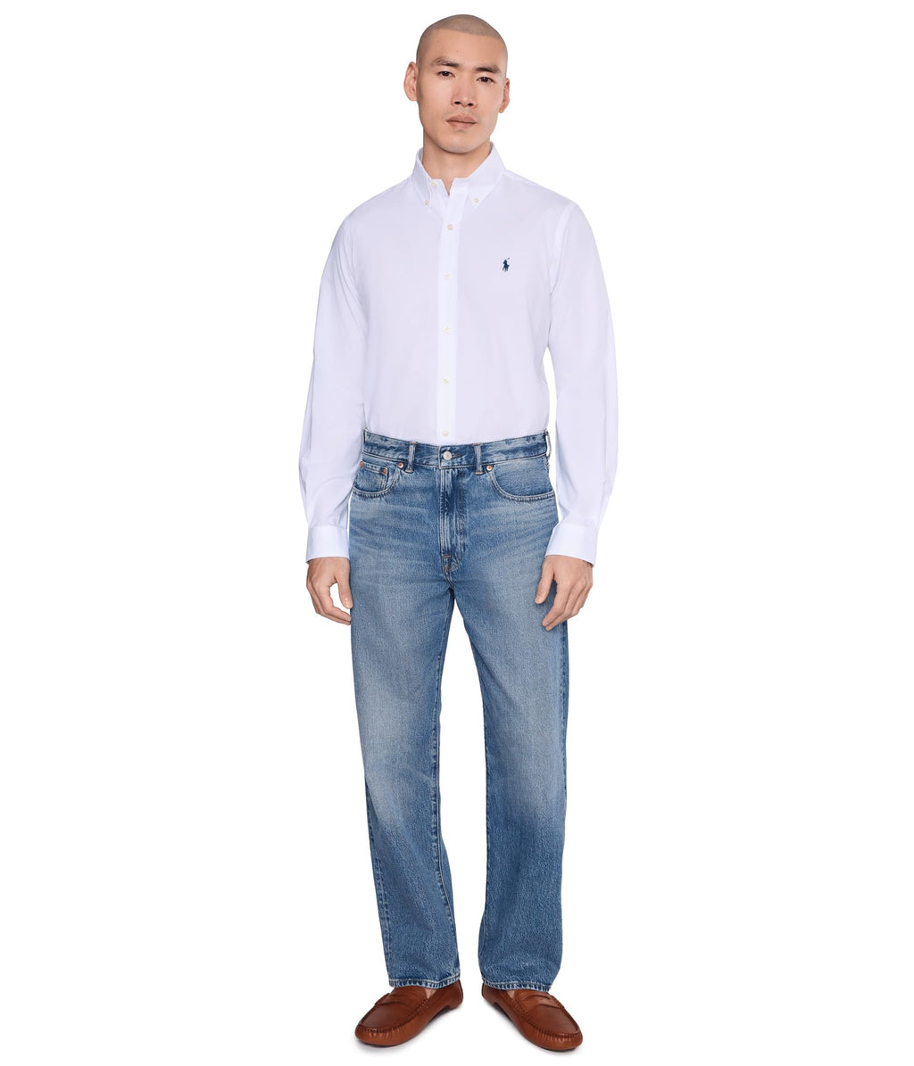 Classic Fit Stretch Poplin Shirt – White XL