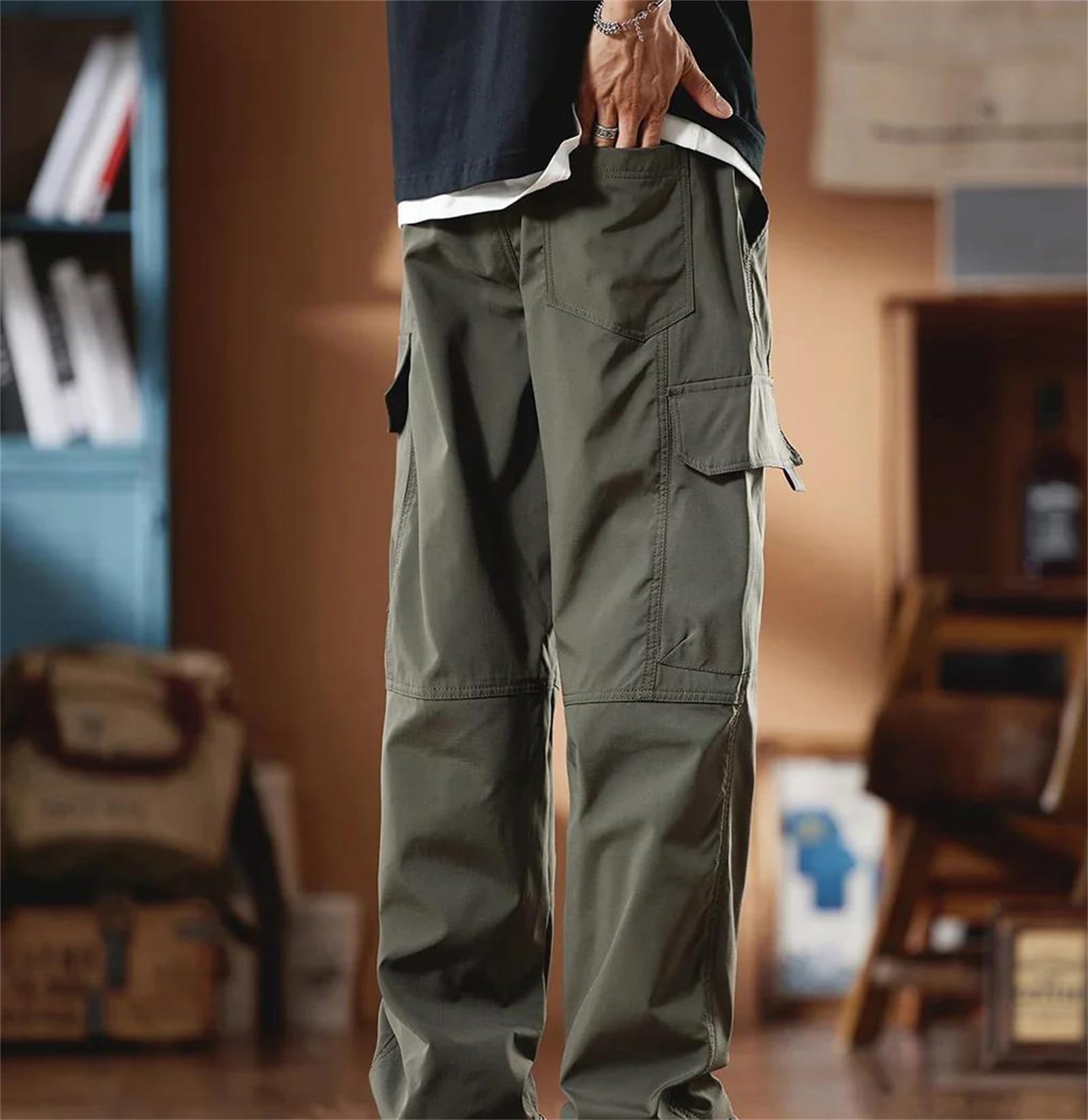 Tall Cargo Pants – Black