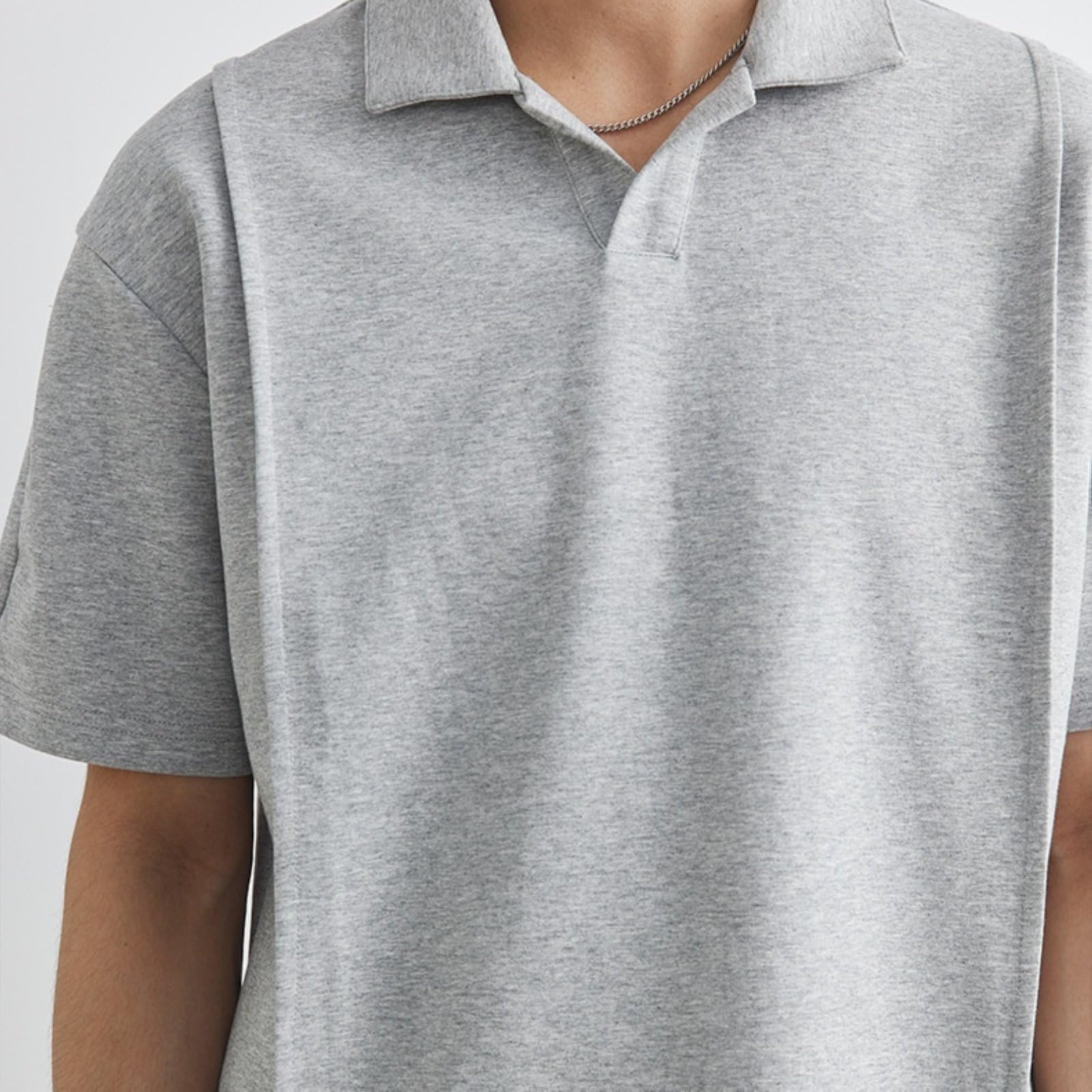 Polo Shirt & Shorts Set – Grey XXL