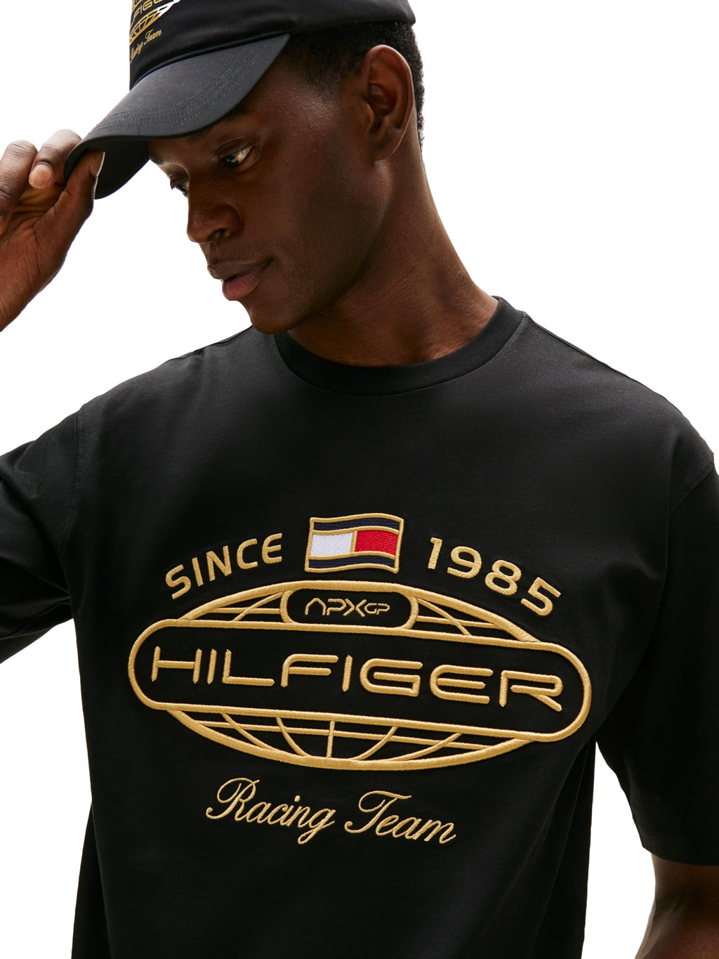 Tommy Hilfiger Mens F1 Graphic T-Shirt, Black Medium
