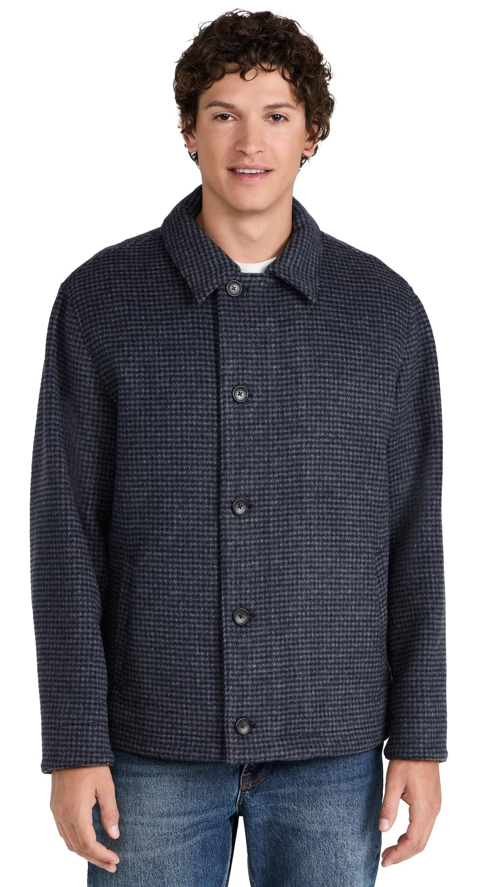Houndstooth Deck Jacket – Coastal Grey M